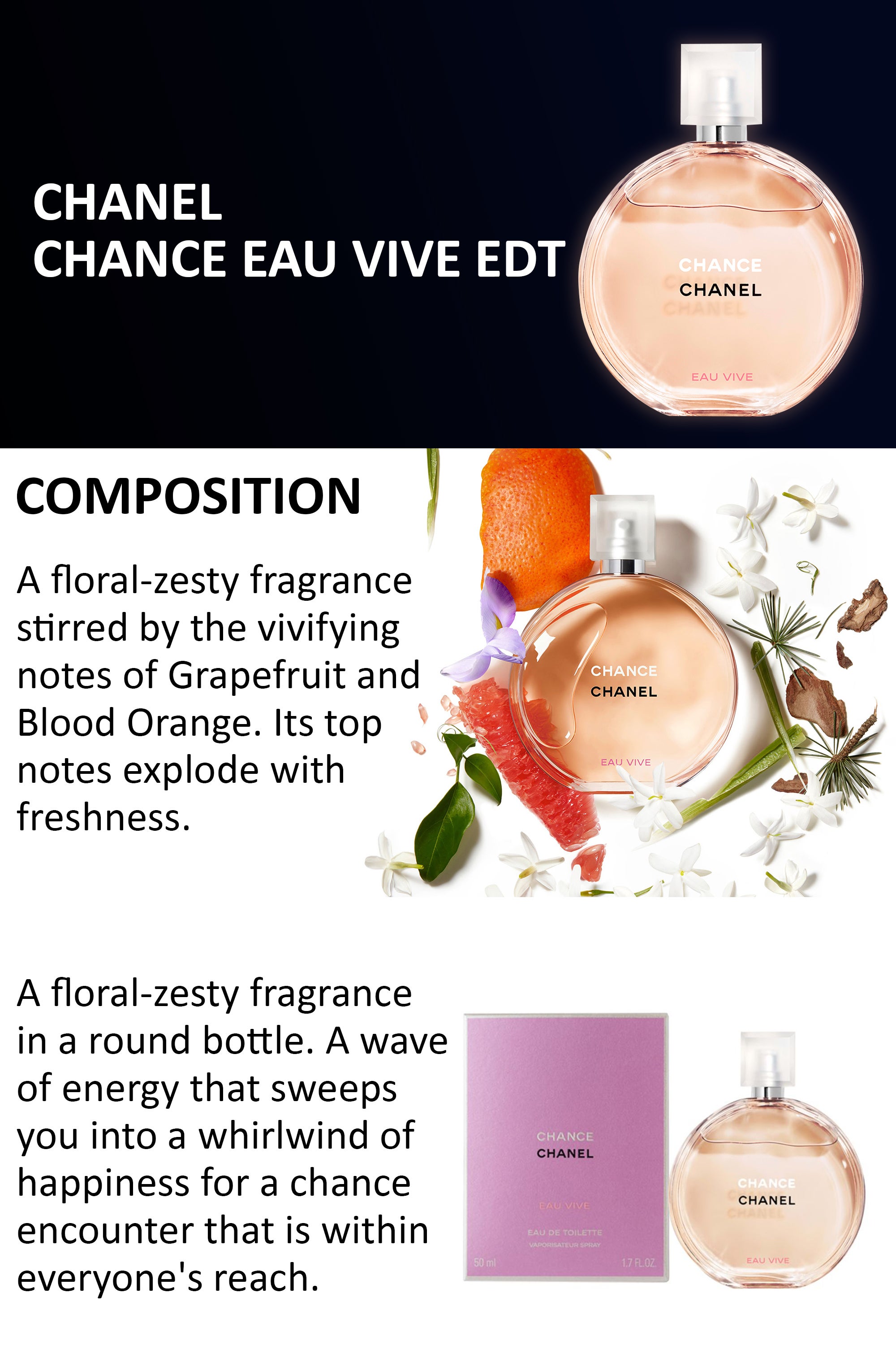 Chanel chance eau vive, Beauty & Personal Care, Fragrance & Deodorants on  Carousell
