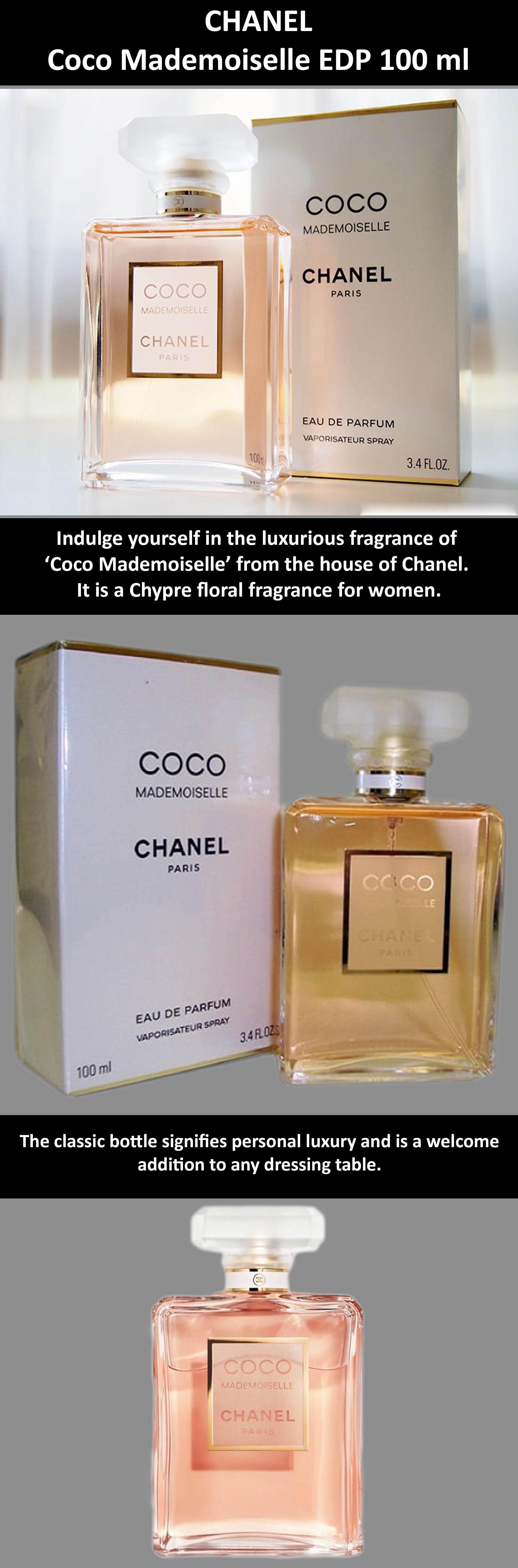 Buy Chanel Coco Mademoiselle Perfume For Women EDT 100ml Online in UAE   Sharaf DG