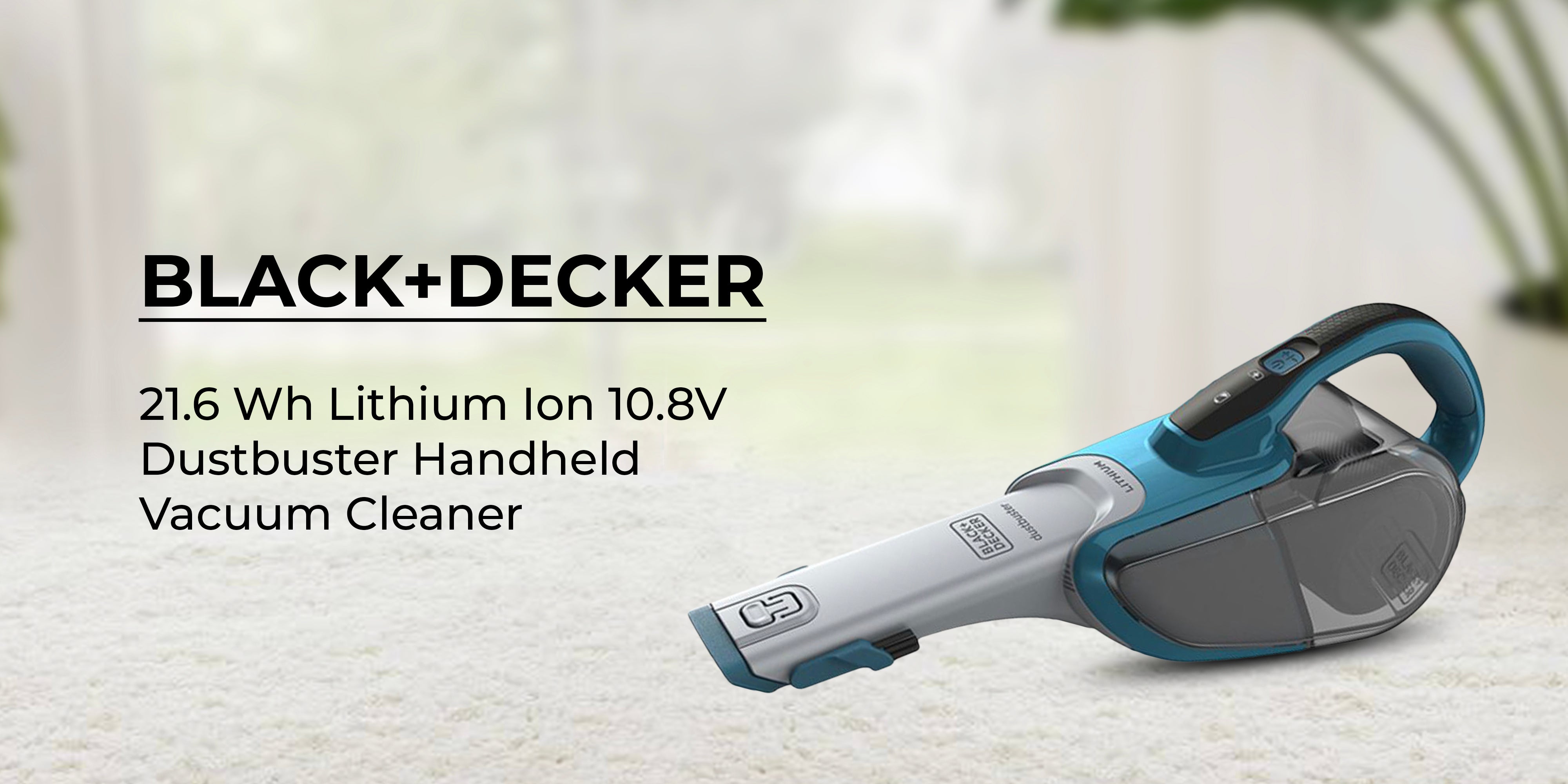 BLACK DECKER 21.6 Wh Lithium Ion 10.8V Dustbuster Handheld Vacuum