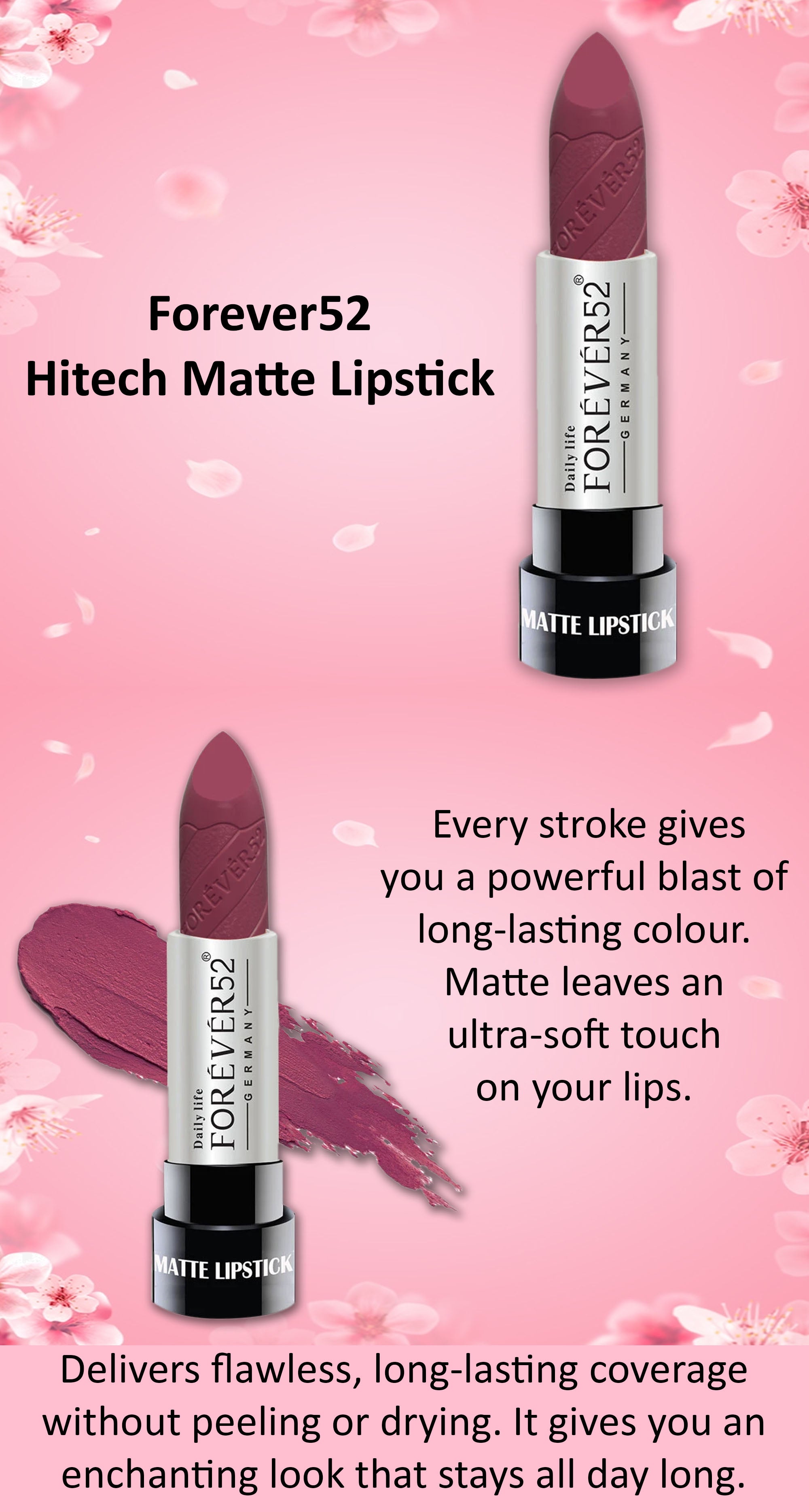 forever52 hitech matte lipstick