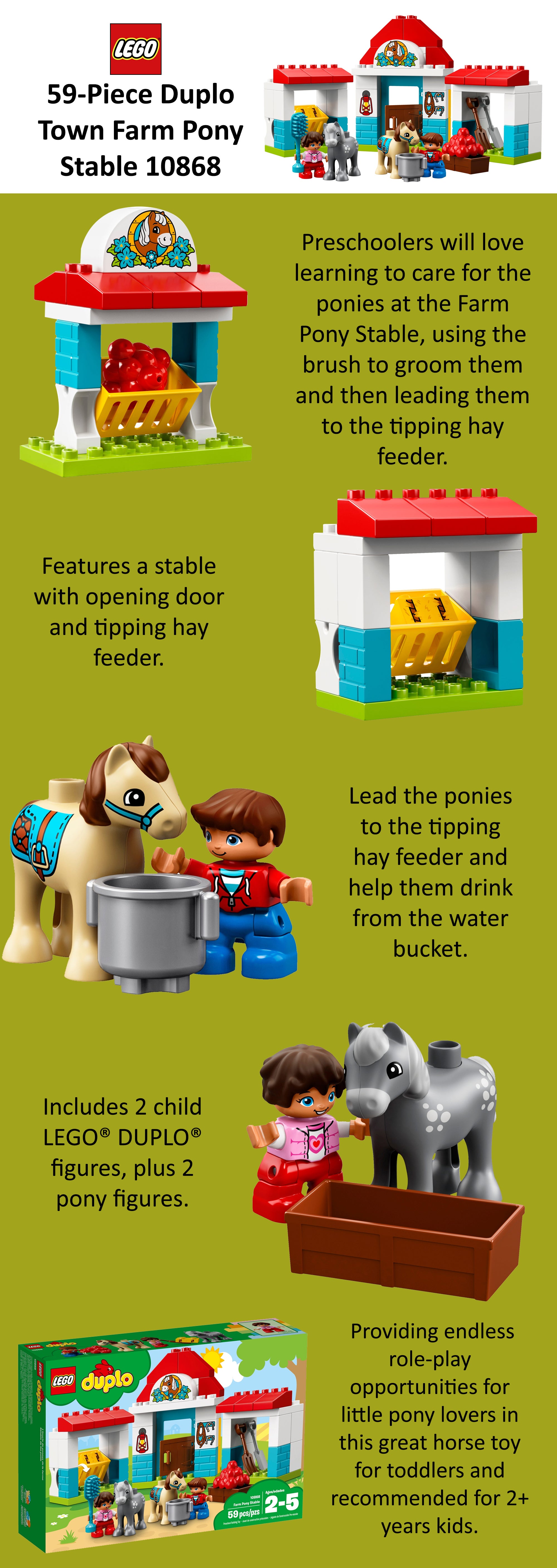 lego duplo farm pony stable