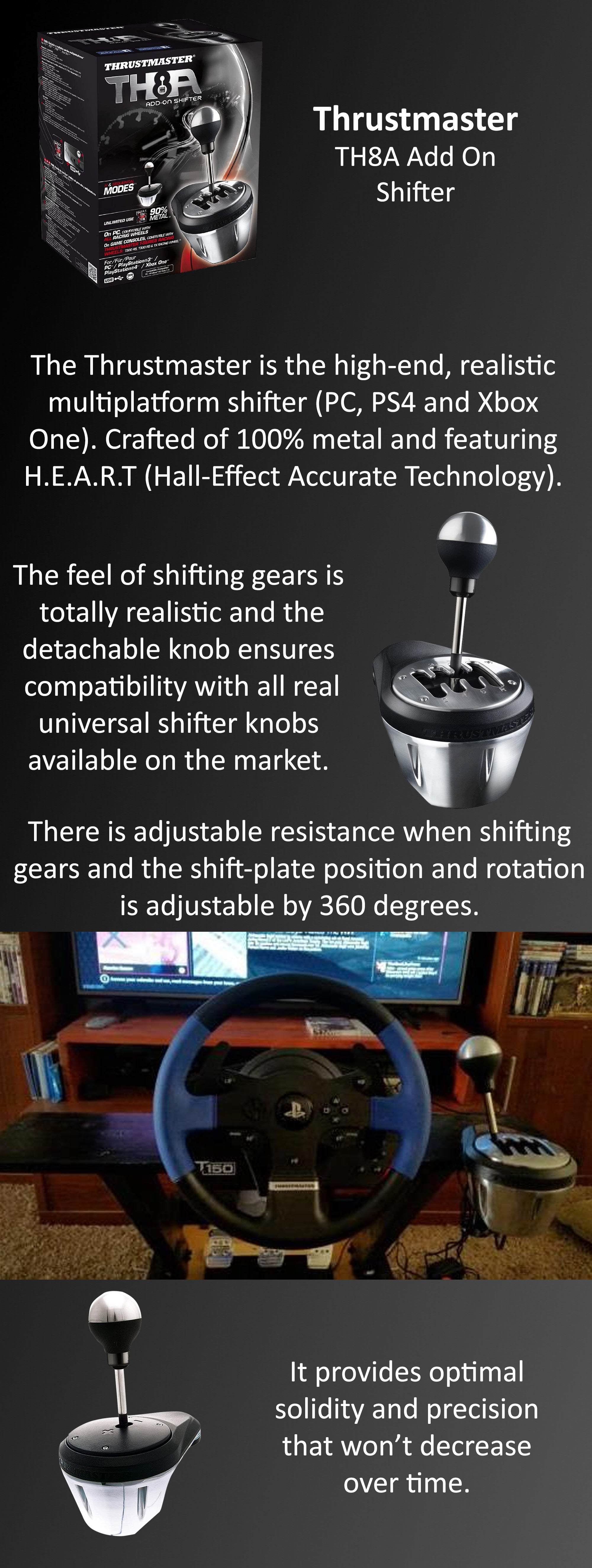THRUSTMASTER Th8A Add-On Shifter For PS5, PS4, Xbox Series X/S, Xbox One &  PC KSA