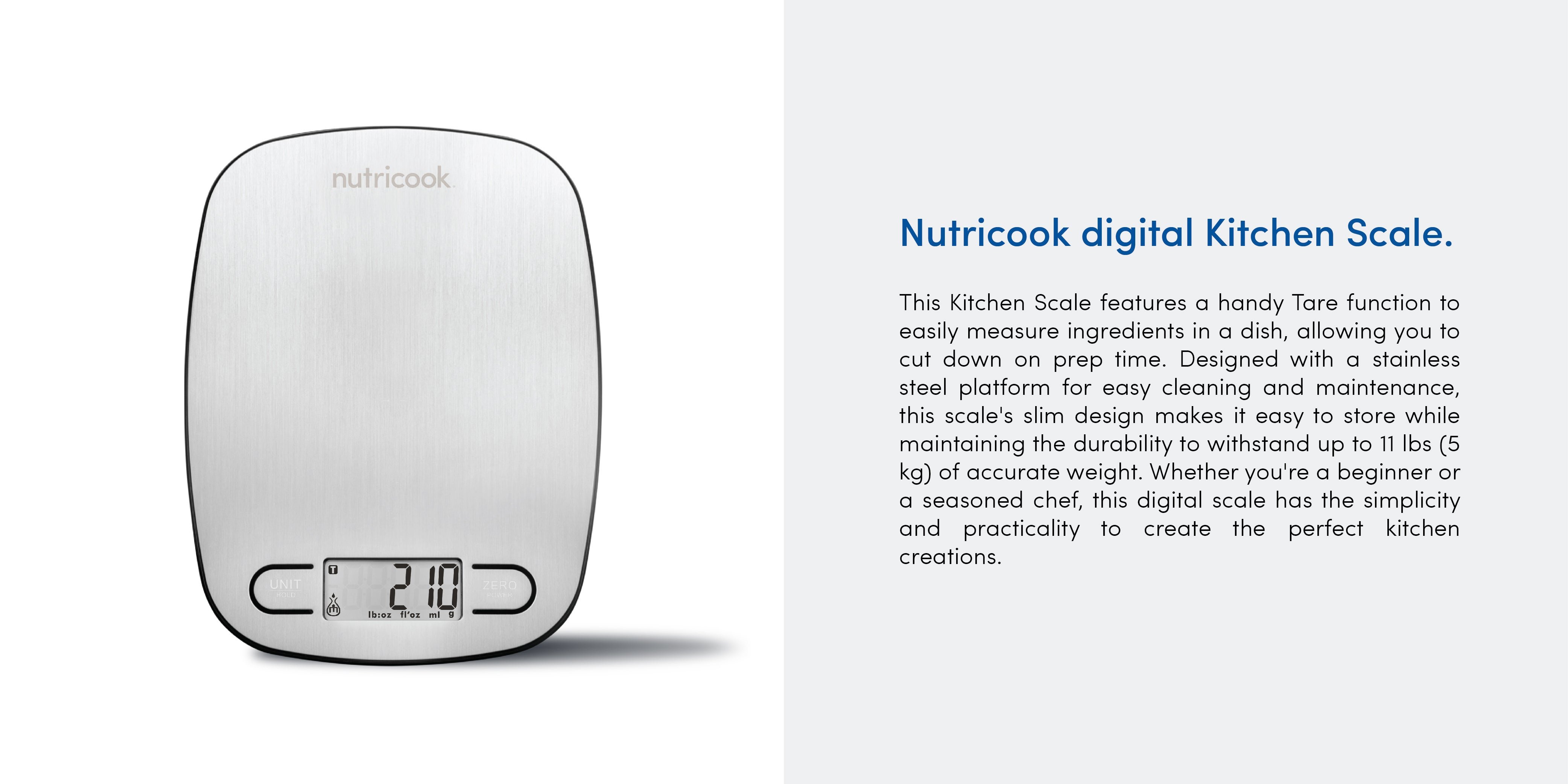 Nutricook Digital Kitchen Scale Eko by Nutribullet