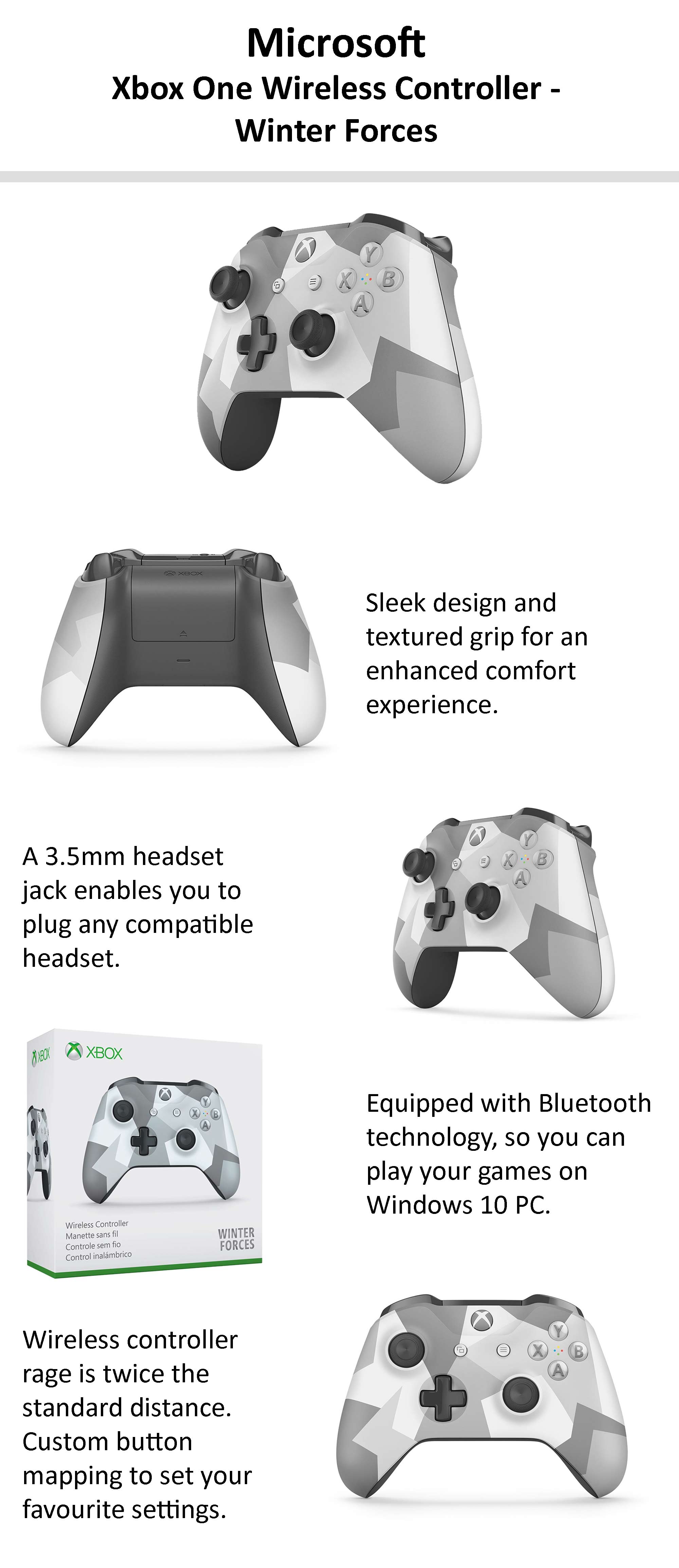 xbox one wireless controller winter forces