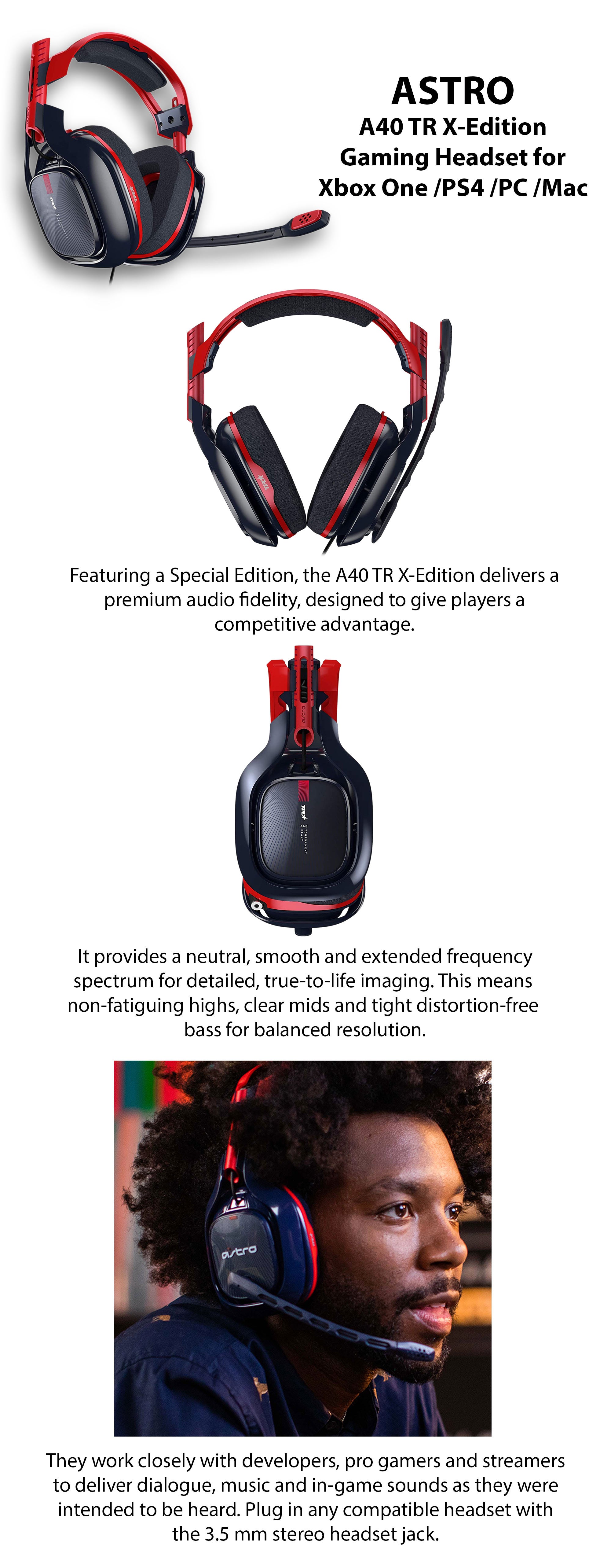 Shop Astro Gaming Headset 0 Tr X Edition For Xbox One Ps4 Pc Mac Black Red Online In Dubai Abu Dhabi And All Uae