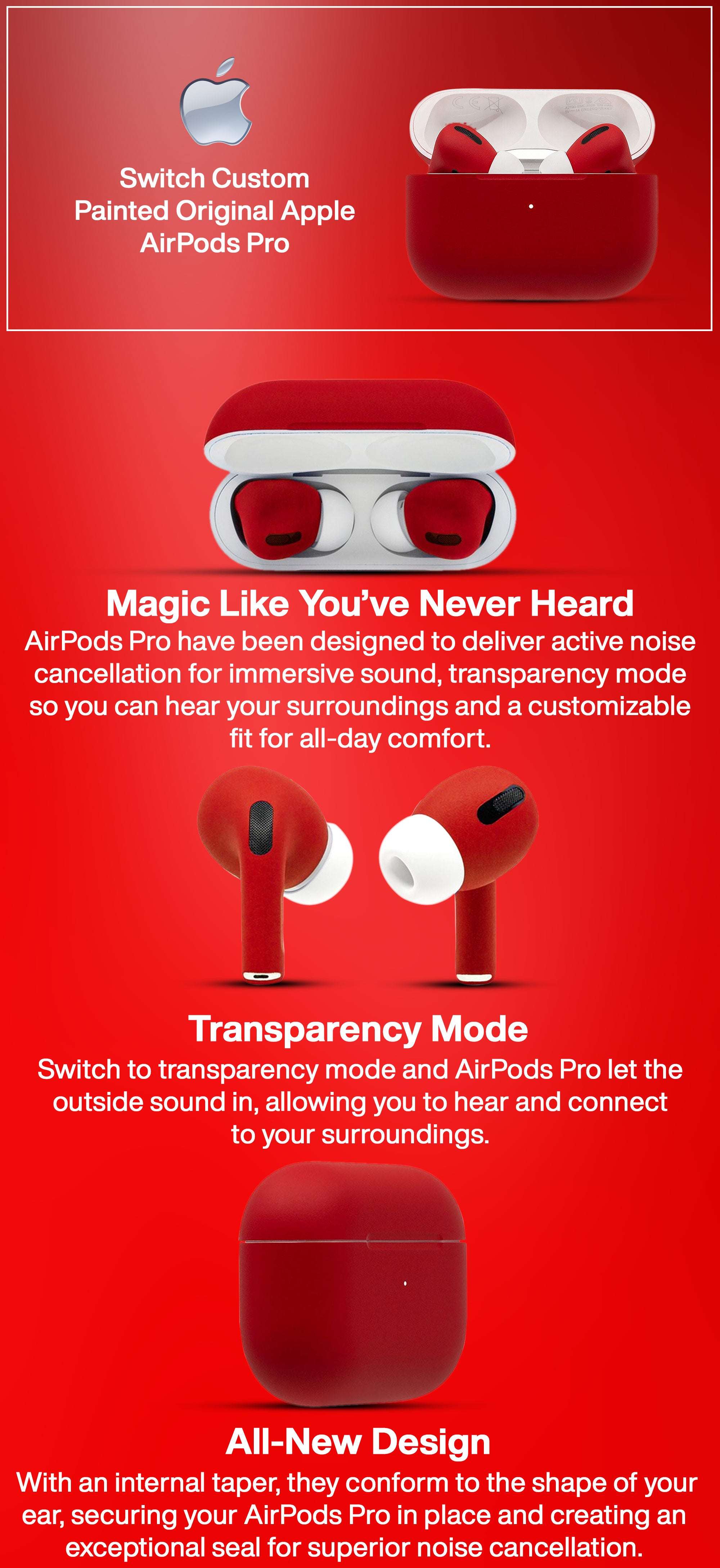 painted airpods pro by switch