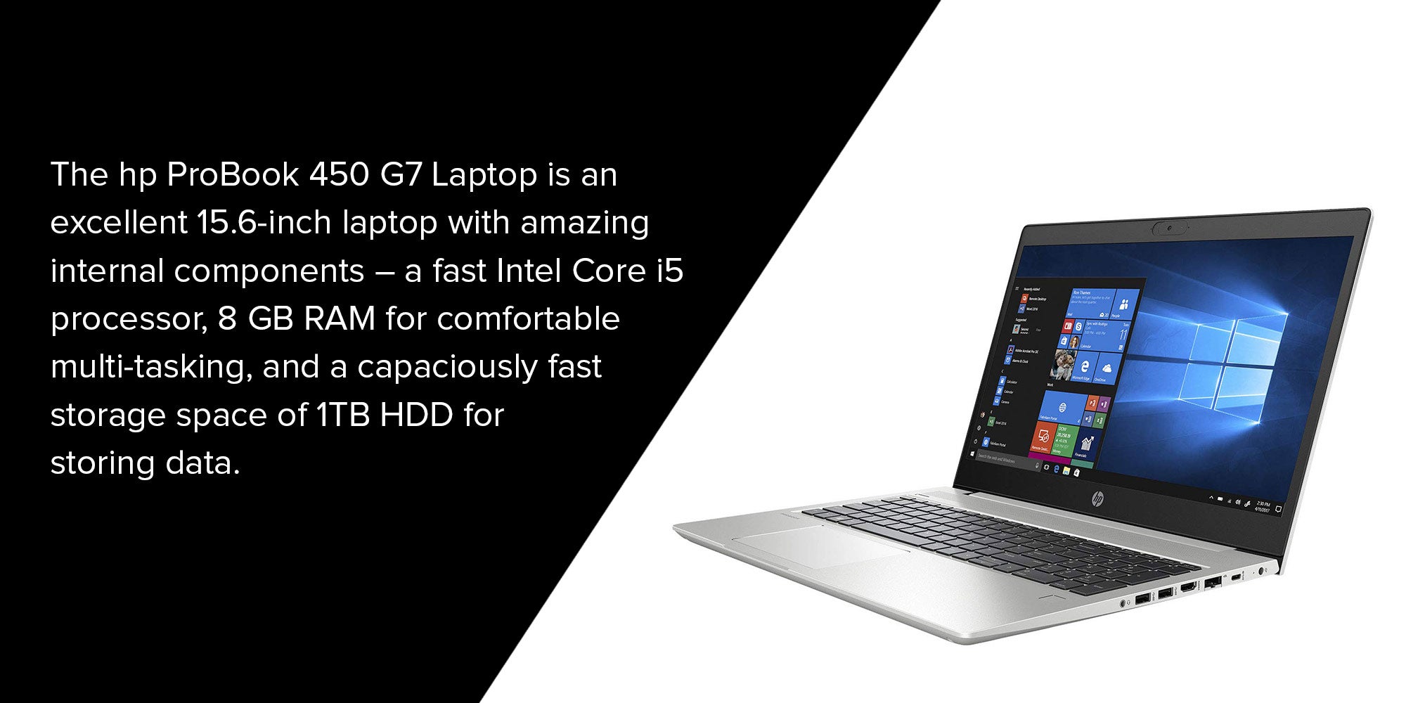 HP ProBook 450 G7 Intel Core i5-10210U / 1TB HDD / 8GB DDR4 / 2GB