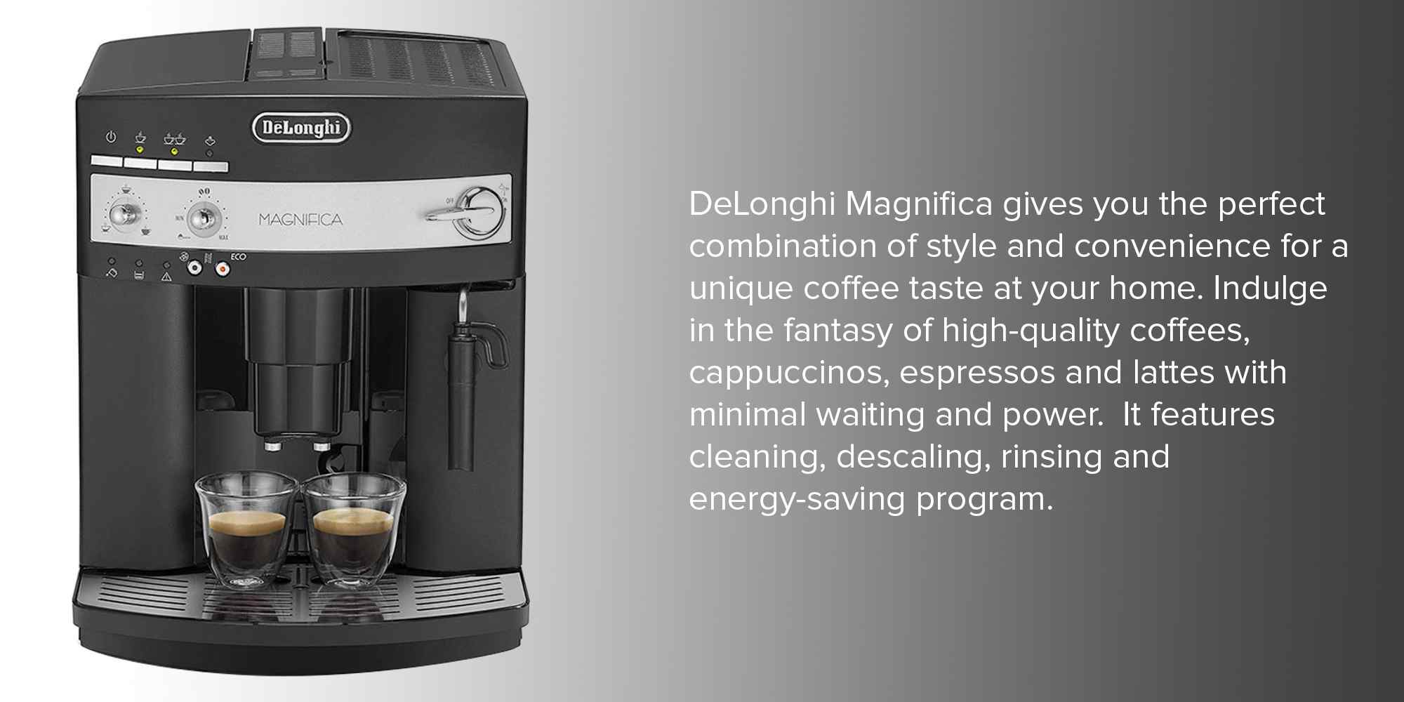 Shop Delonghi Magnifica Bean To Cup Coffee Maker 1350w Esam3000 B Esam3000 B Black Silver Online In Dubai Abu Dhabi And All Uae