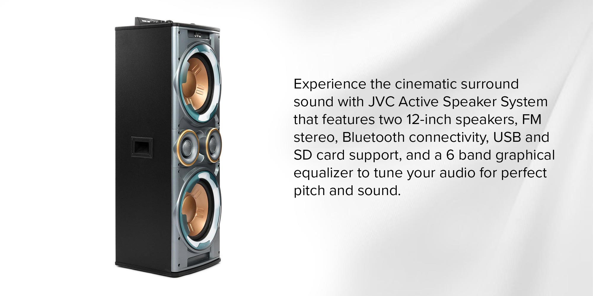 Jvc best sale active speakers