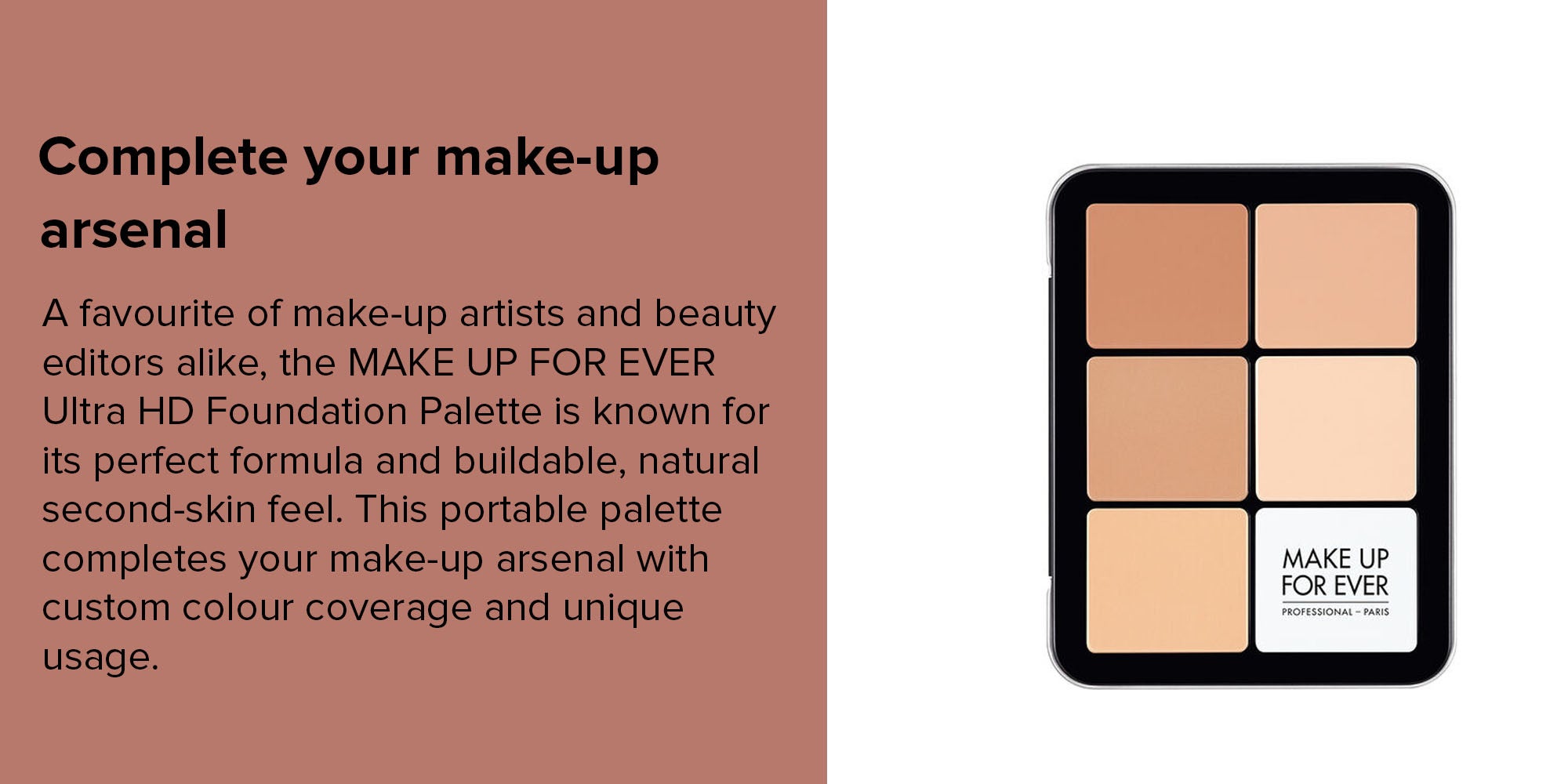 Ultra HD Foundation Palette by MAKE UP FOR EVER, 12 Shades, Fast Shipping