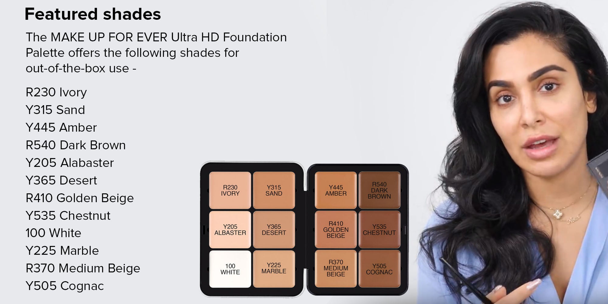MAKE UP FOR EVER Ultra Hd Foundation Palette Multicolour UAE