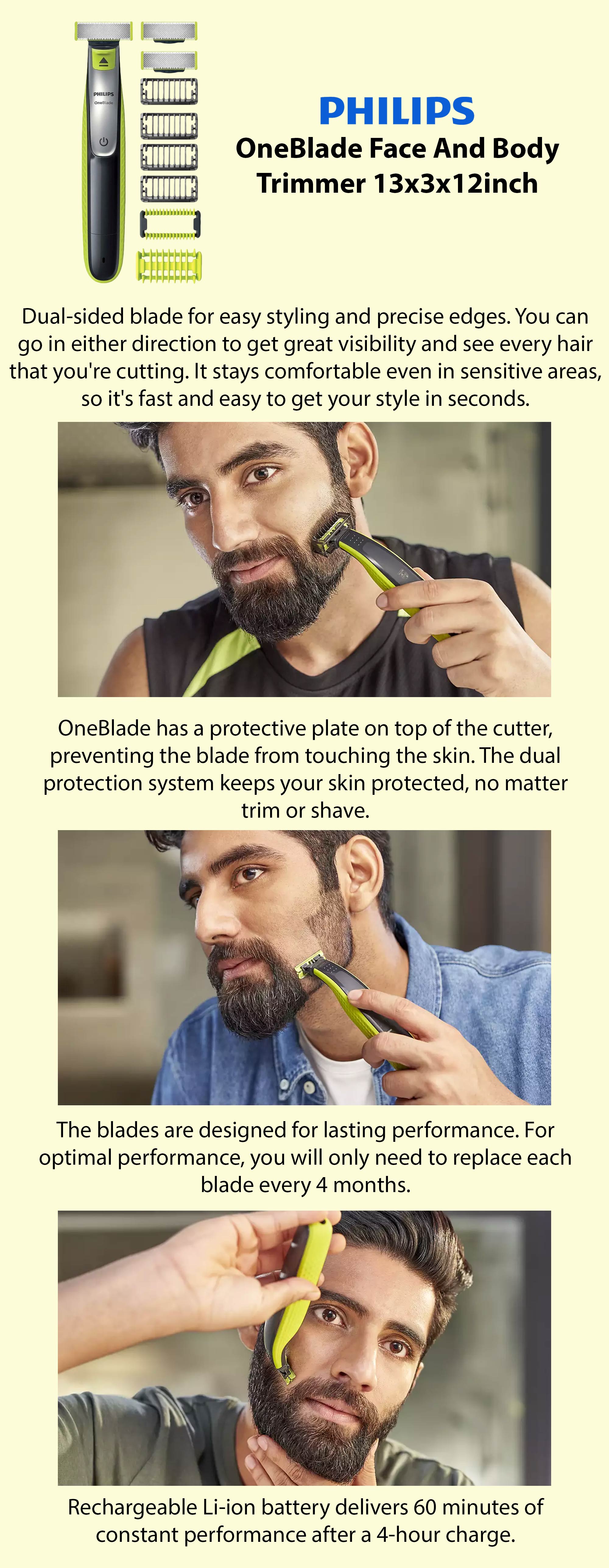 Philips One Blade Face And Body Groomer