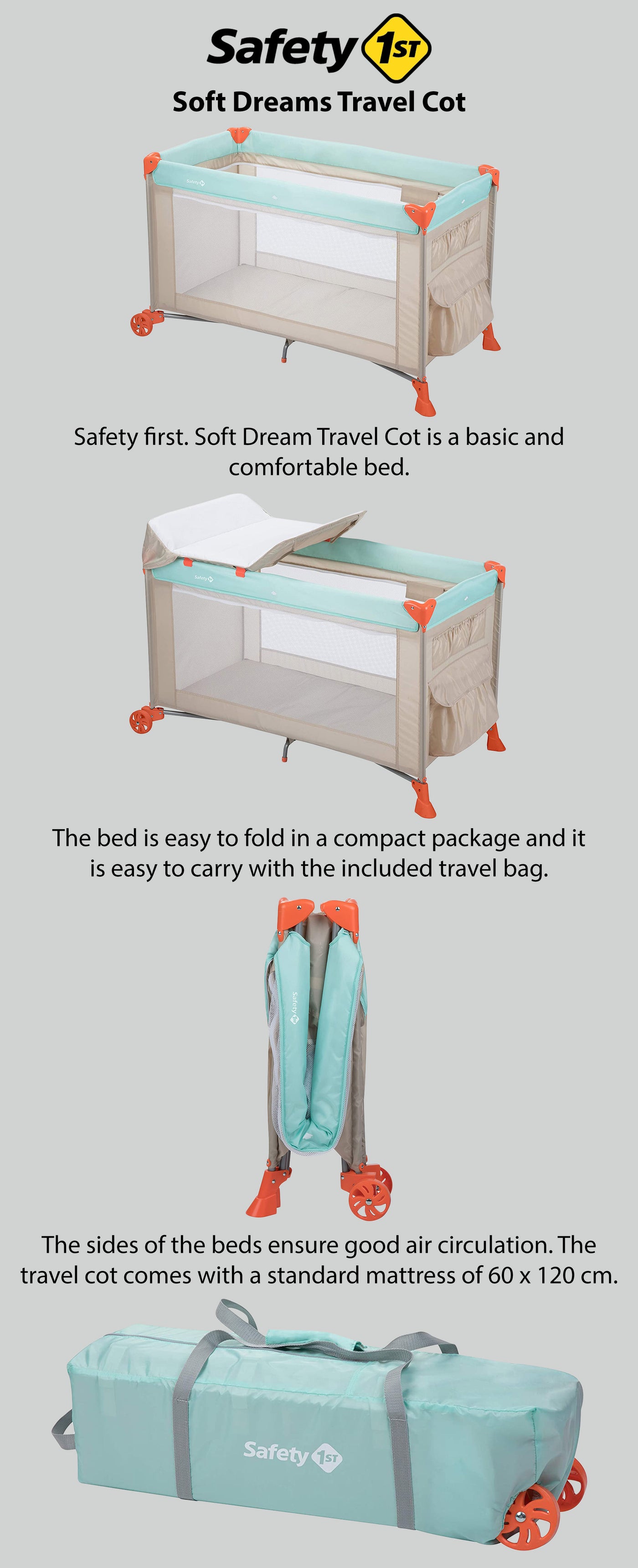 safety first travel cot