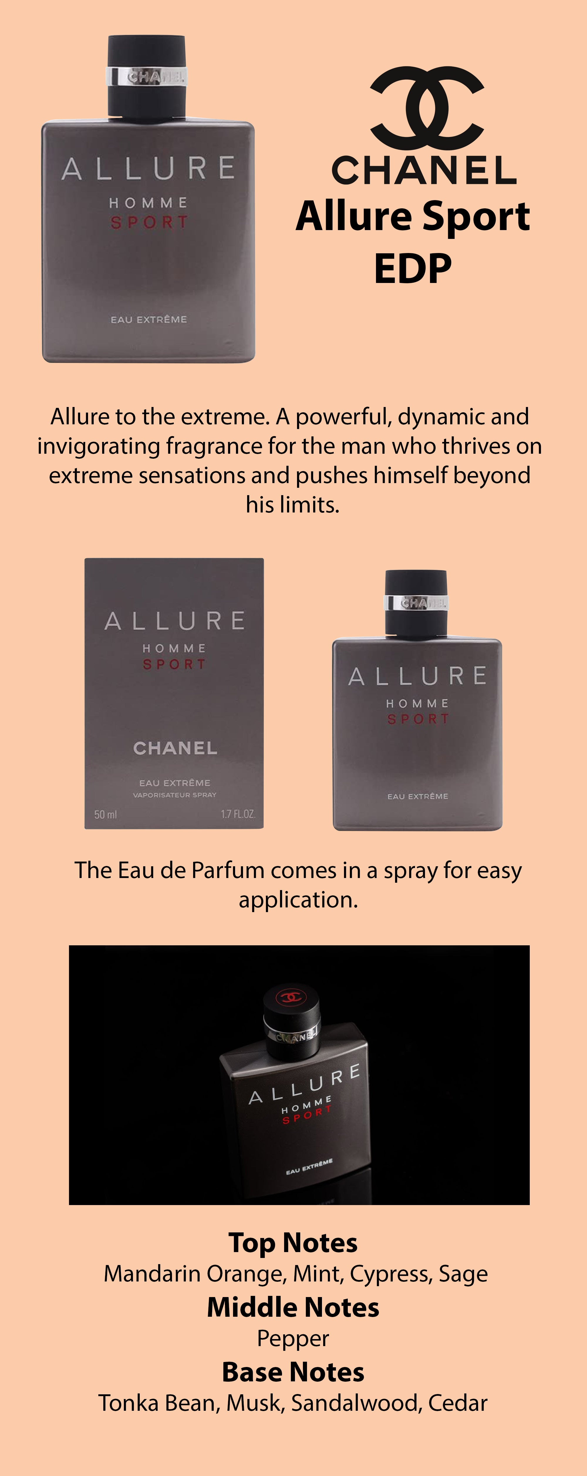 CHANEL ALLURE HOMME SPORT EAU EXTREME EDP 50/100/150 ml SEALED SHIP FROM  FRANCE