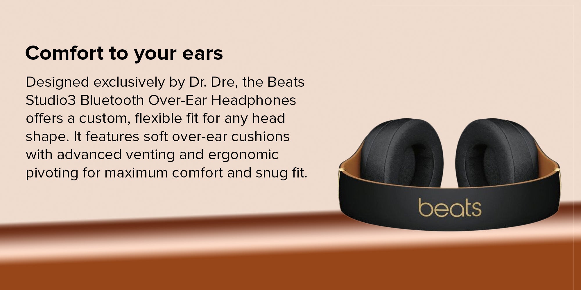 Beats by Dr Dre Studio 3 Over-Ear Wireless Headphone [ Midnight
