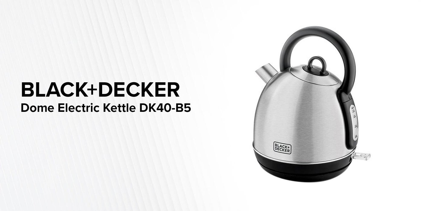 Black+Decker 1.7L Stainless Steel Dome Kettle DK40B5 PLUGnPOINT
