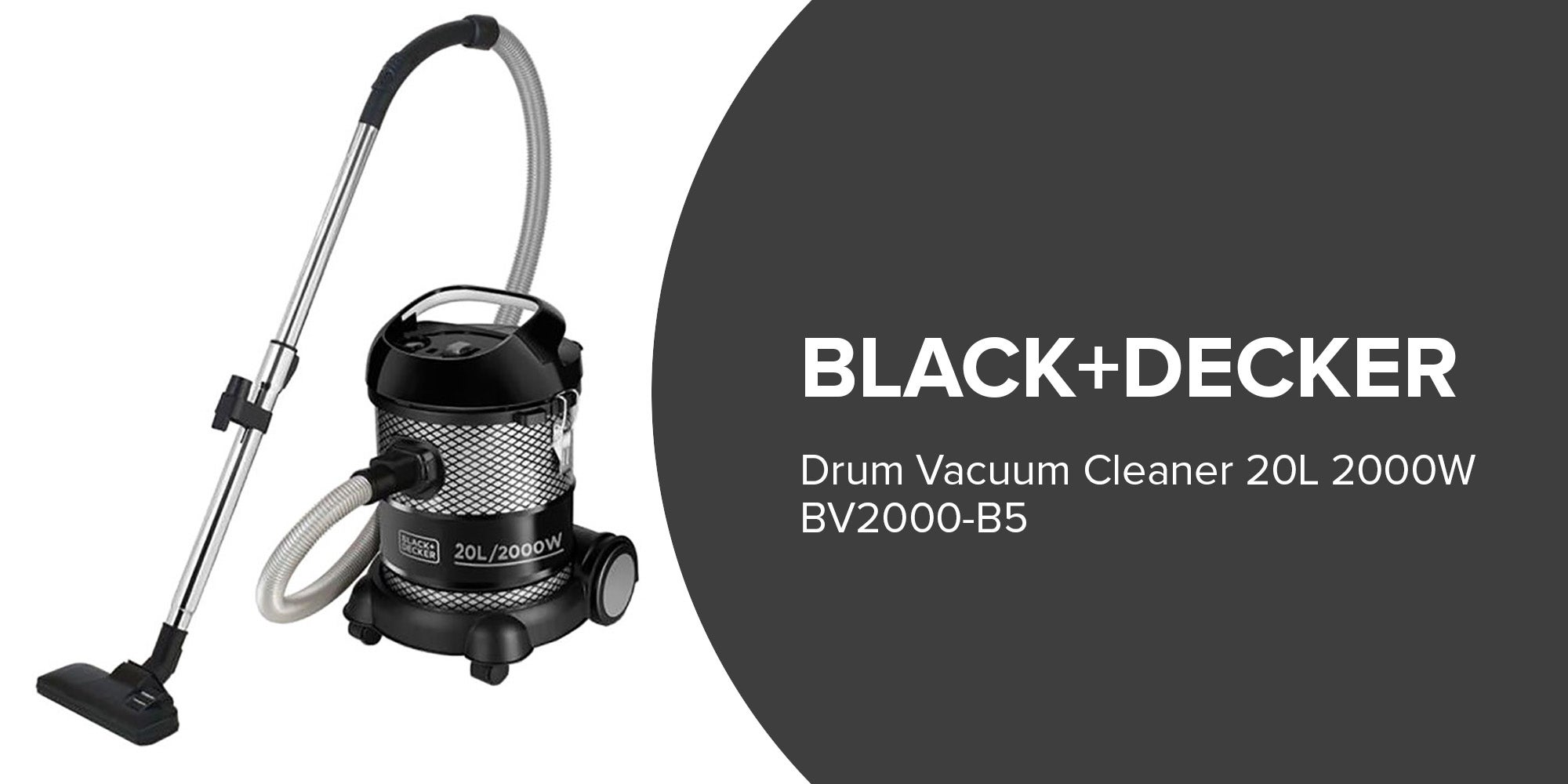 Black+Decker BV2000-B5 | Drum Vacuum Cleaner 