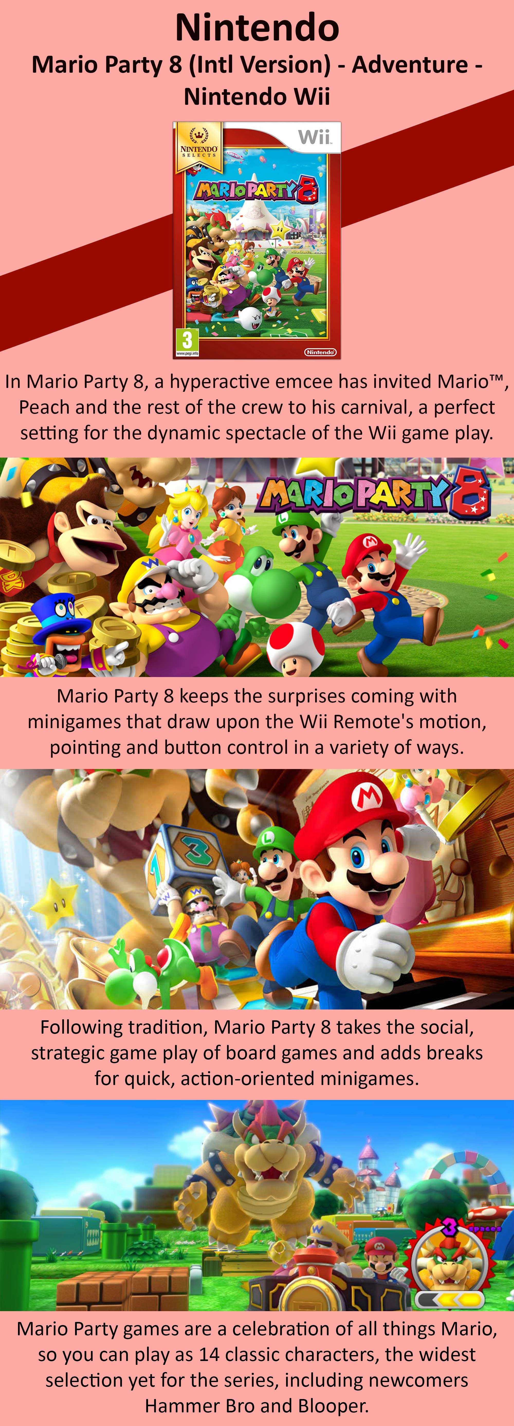 Mario Party 8 Nintendo WII Game