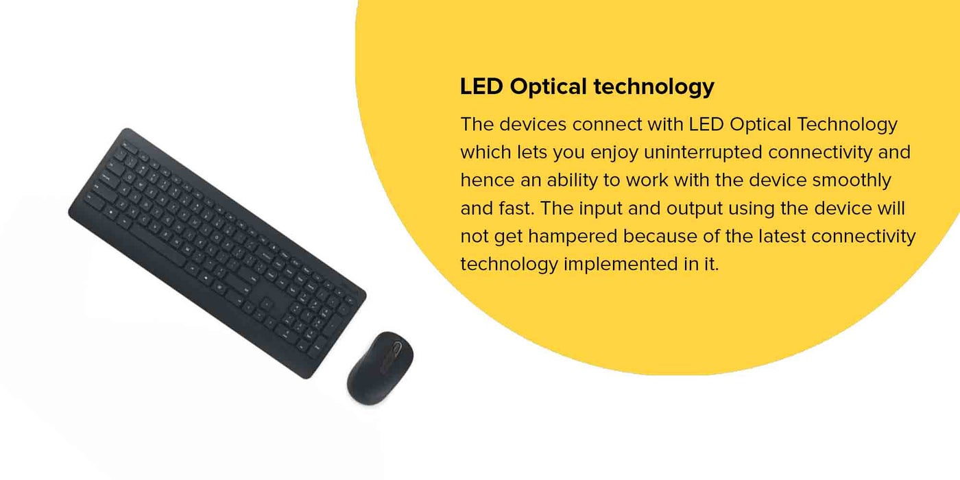 Microsoft Wireless Desktop 900 Keyboard And LED Optical Mouse Set Black ...