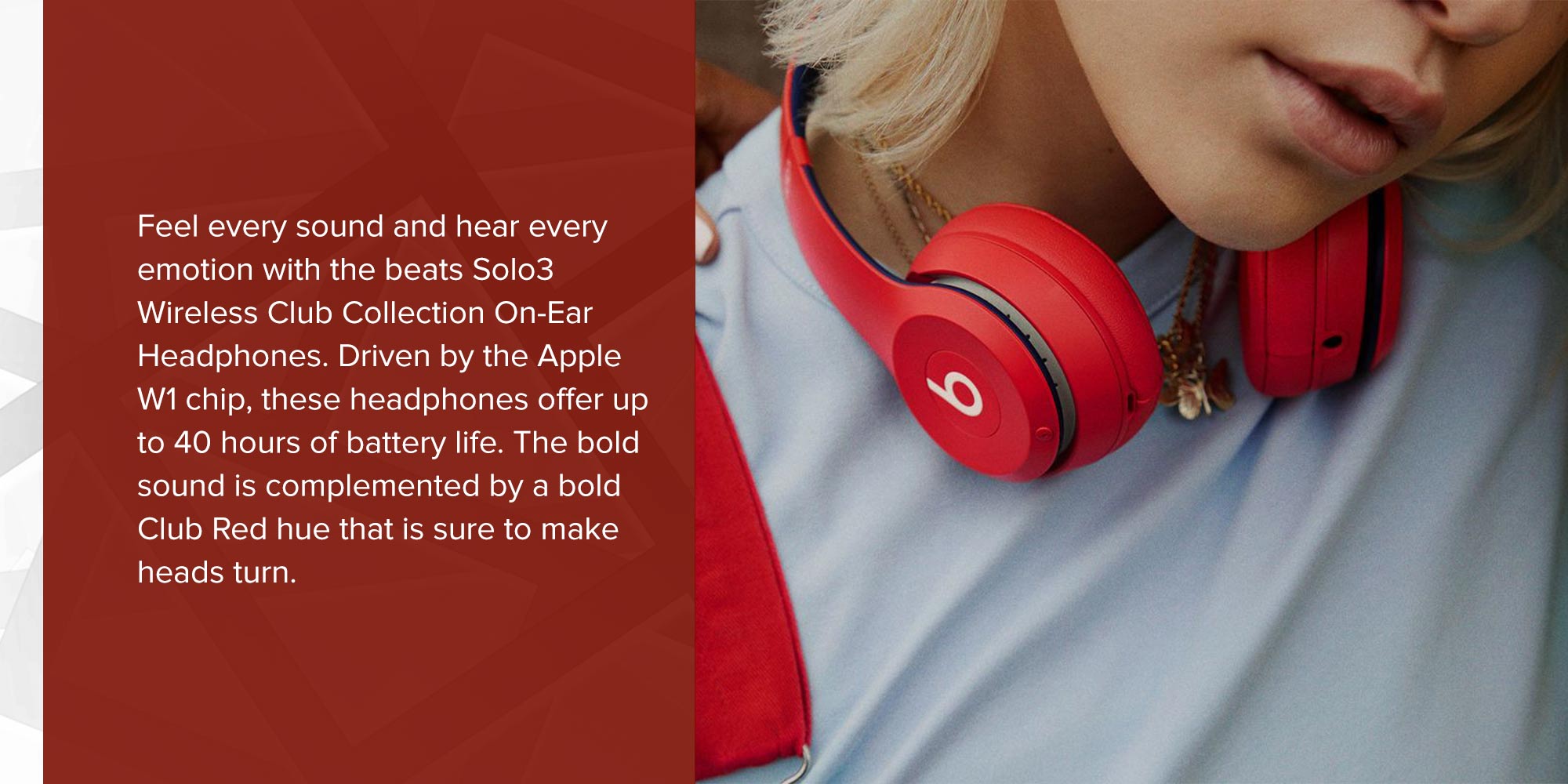 Beats solo 3 online wireless club collection red