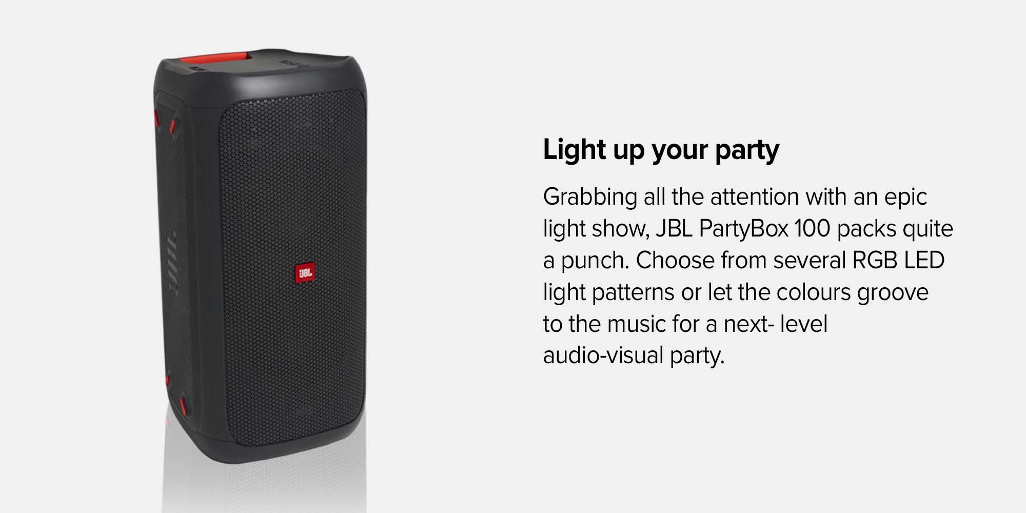 Review: JBL PartyBox 100 Bluetooth Speaker & Lights