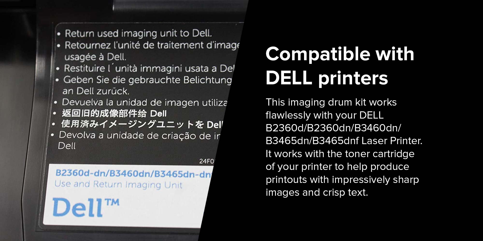 Buy Dell 331-9810/9811 Black Imaging Drum Unit, Compatible