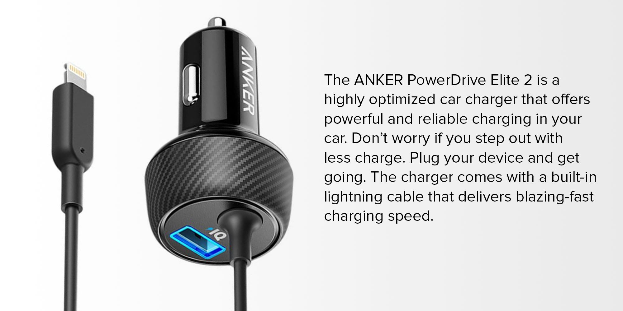 Anker Car Charger 2 Elite Lightning