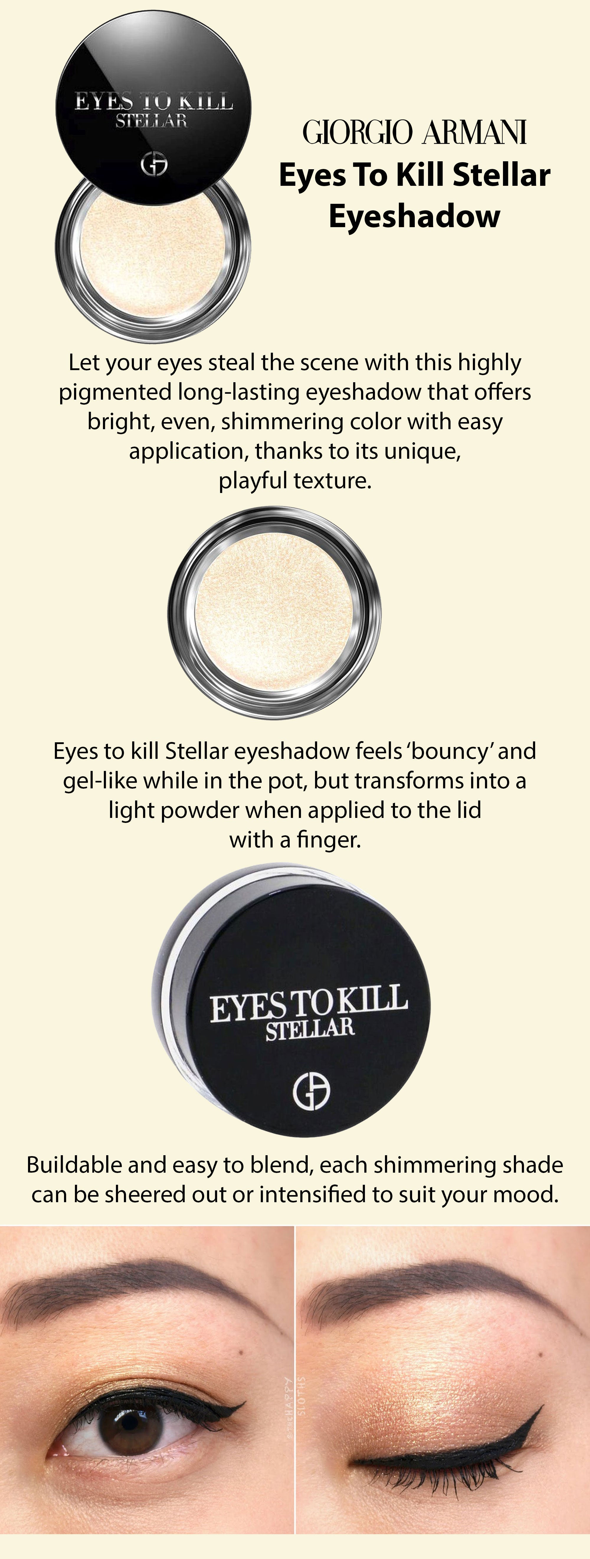 GIORGIO ARMANI Eyes To Kill Stellar Eyeshadow 6 Moonlight Egypt