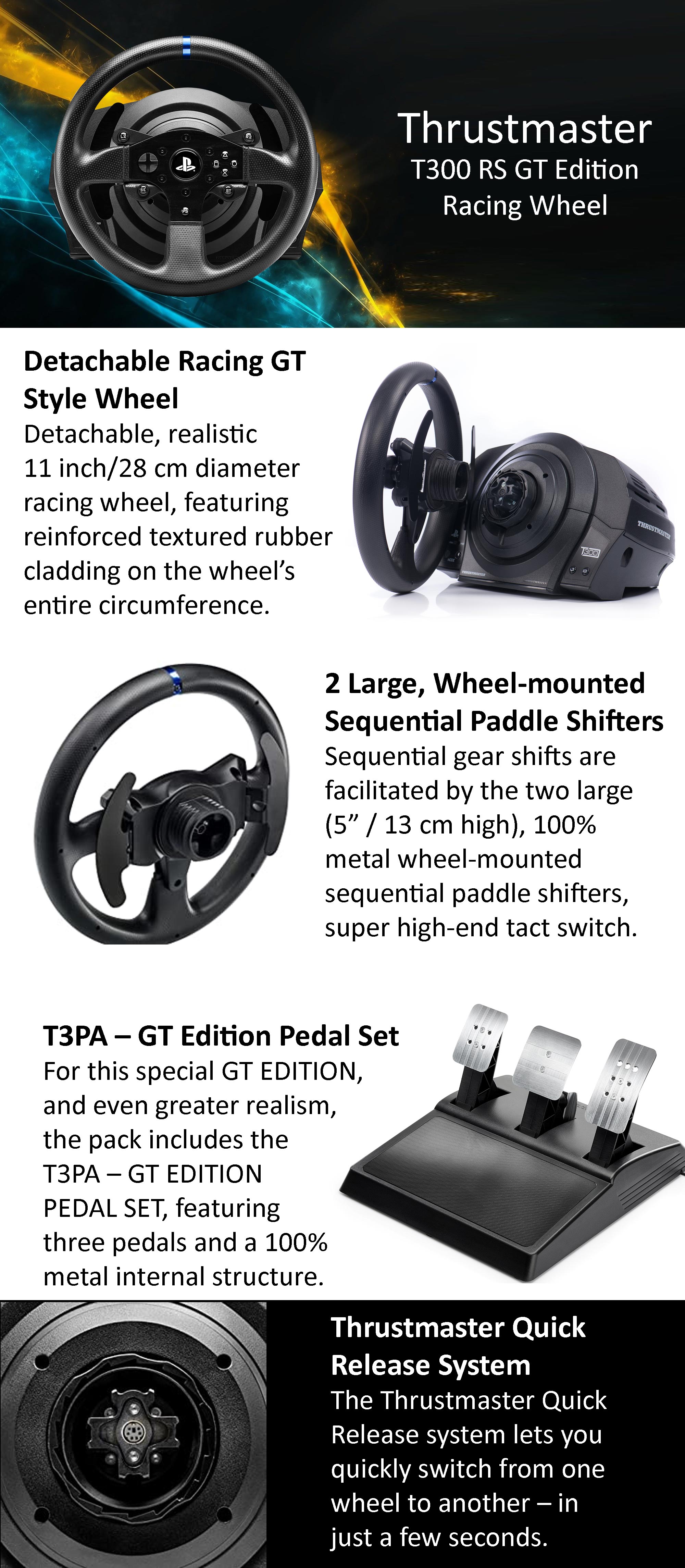 THRUSTMASTER Thrustmaster T300 RS - Gran Turismo Edition Racing Wheel  (PS5,PS4,PC) UAE