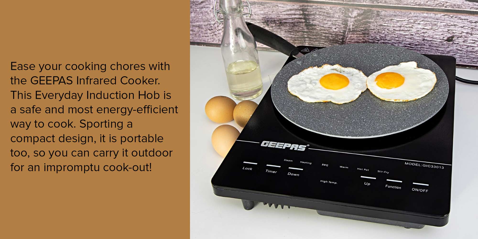 Geepas digital online infrared cooker gic33013