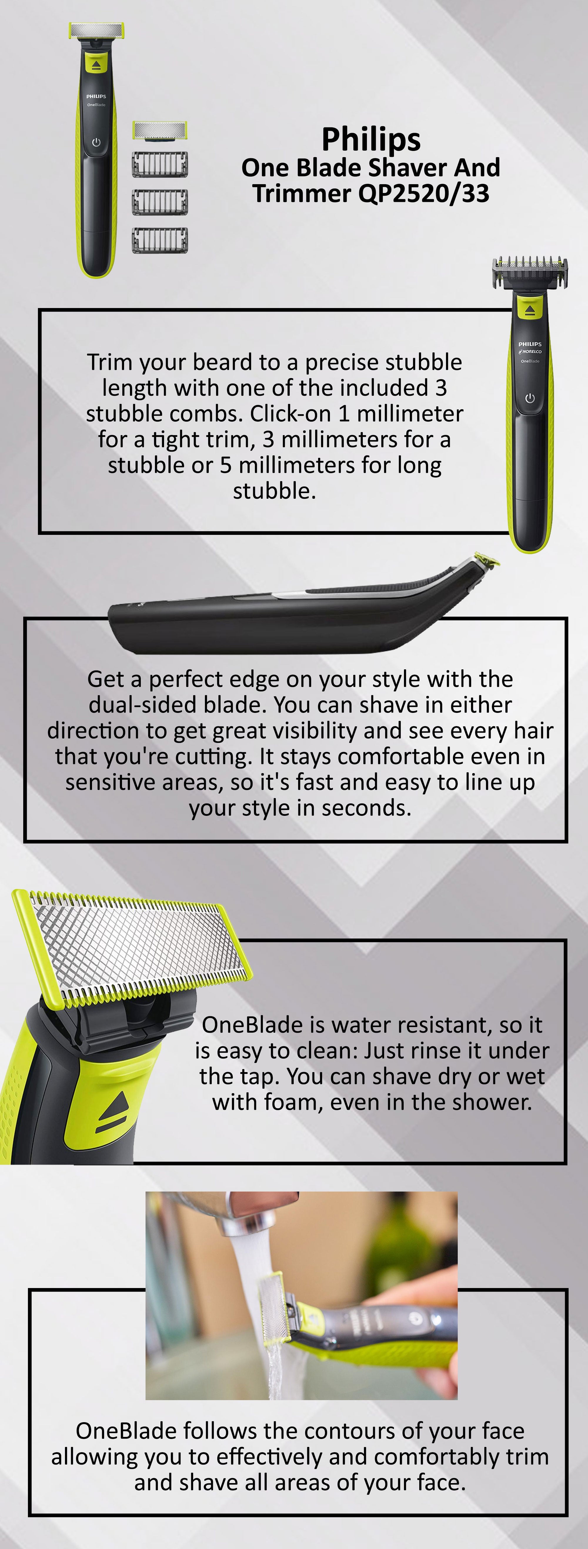 One Blade for All Styles, Philips One Blade Trimmer