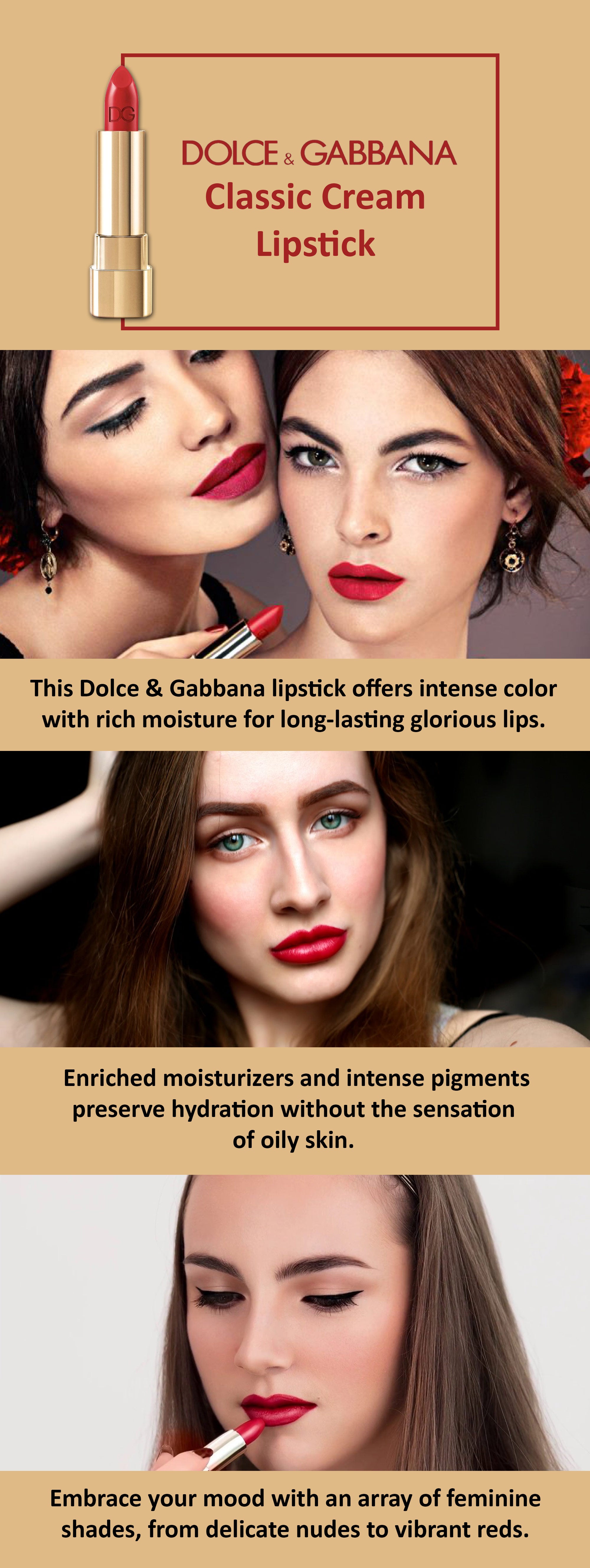 Dolce & gabbana classic cream lipstick best sale