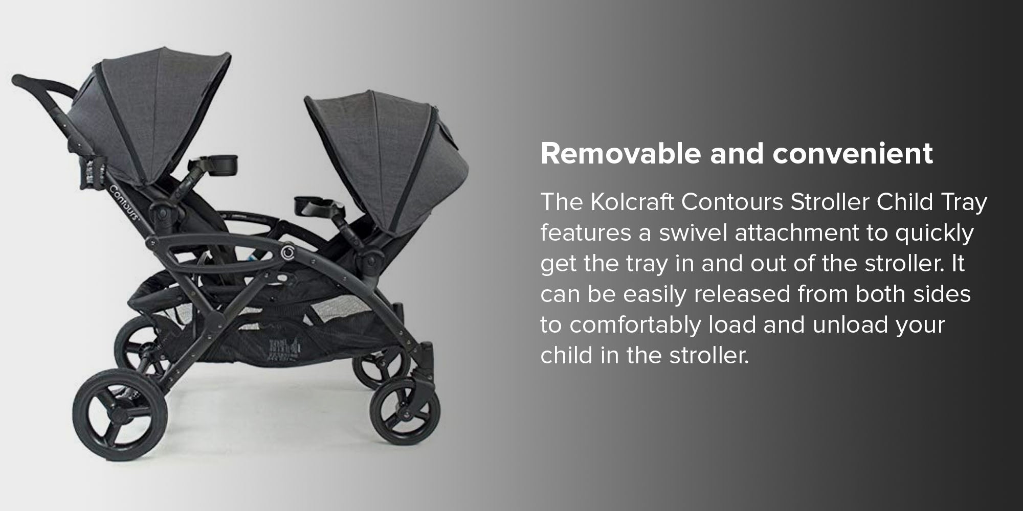 Contours stroller outlet tray