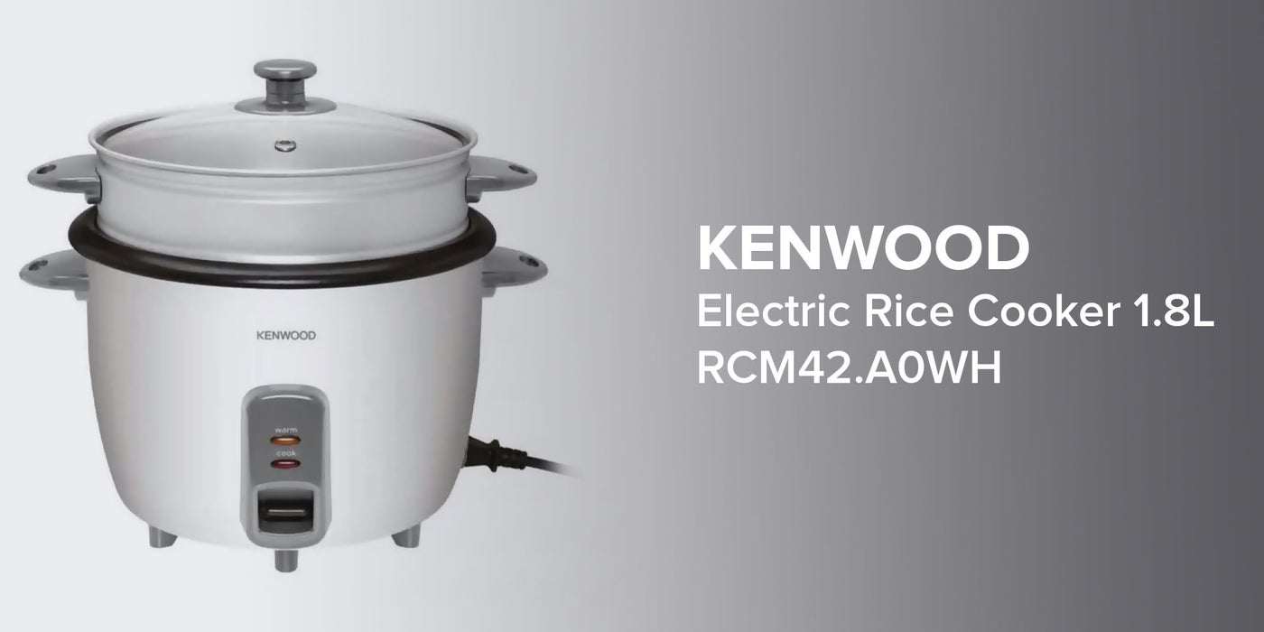 KENWOOD Rice Cooker 1.8 L 700.0 W RCM42.A0WH White KSA Riyadh, Jeddah