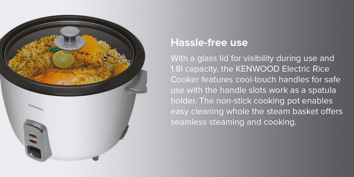KENWOOD Rice Cooker 1.8 L 700.0 W RCM42.A0WH White KSA Riyadh, Jeddah