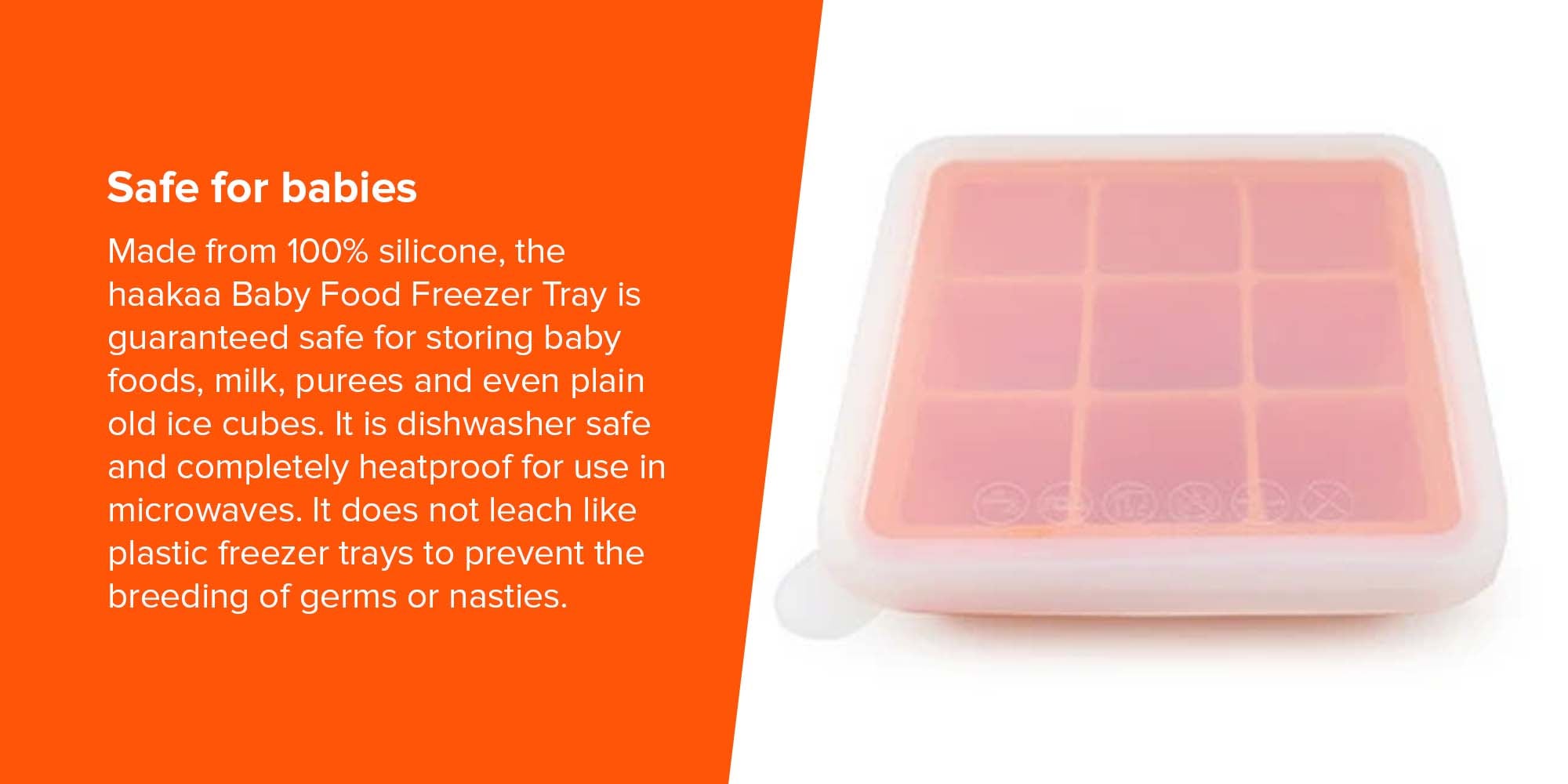 Haakaa Silicone Baby Food and Breast Milk Freezer Tray