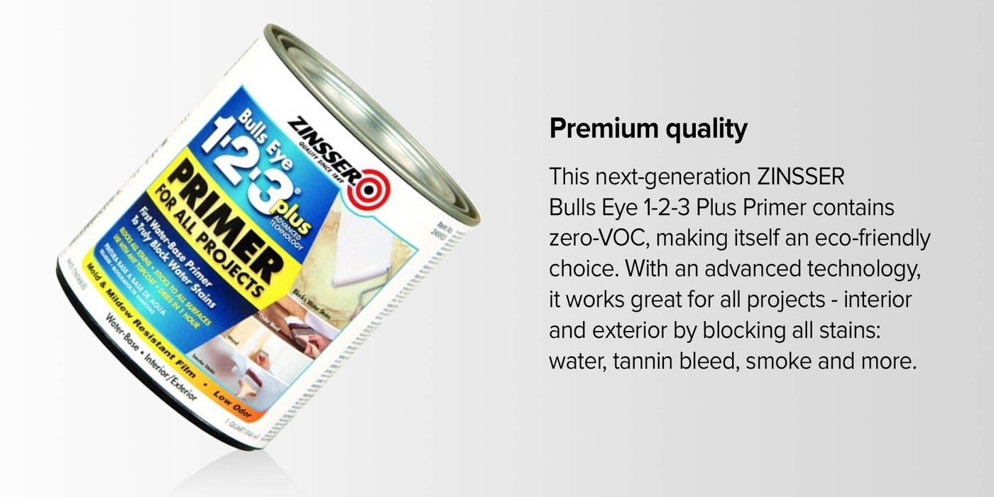 Zinsser Bullseye 123 Plus Primer edu.svet.gob.gt