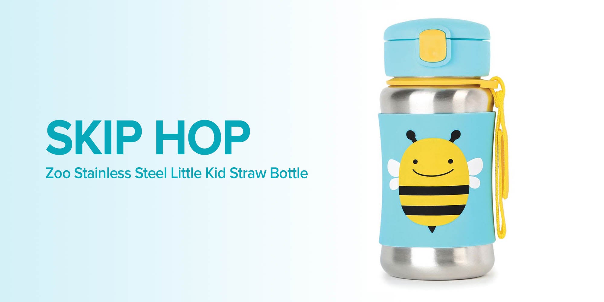 Skip Hop Zoo Stainless Steel Straw Bottle