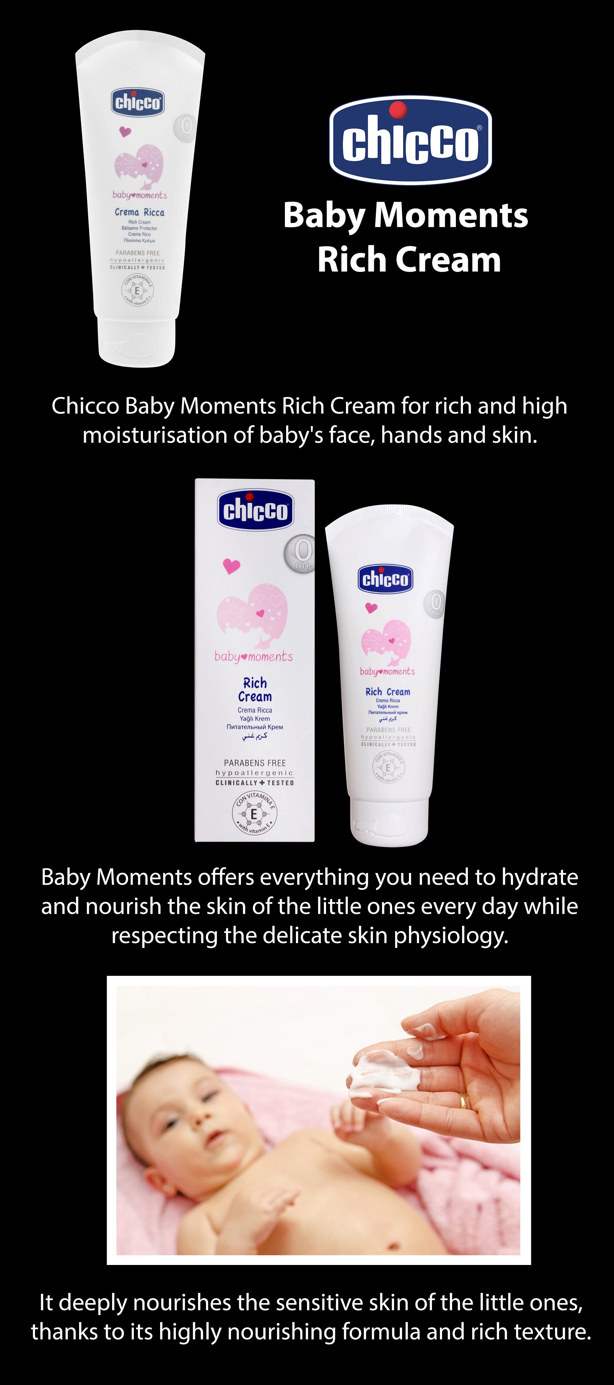 Chicco Baby Moments Crema Rica 100 ml