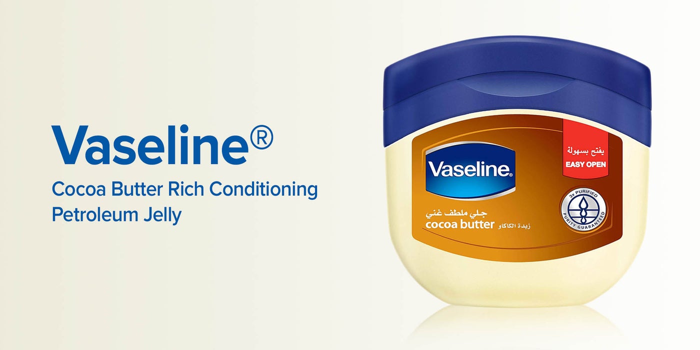 Vaseline Rich Conditioning Petroleum Jelly Cocoa Butter 250ml UAE