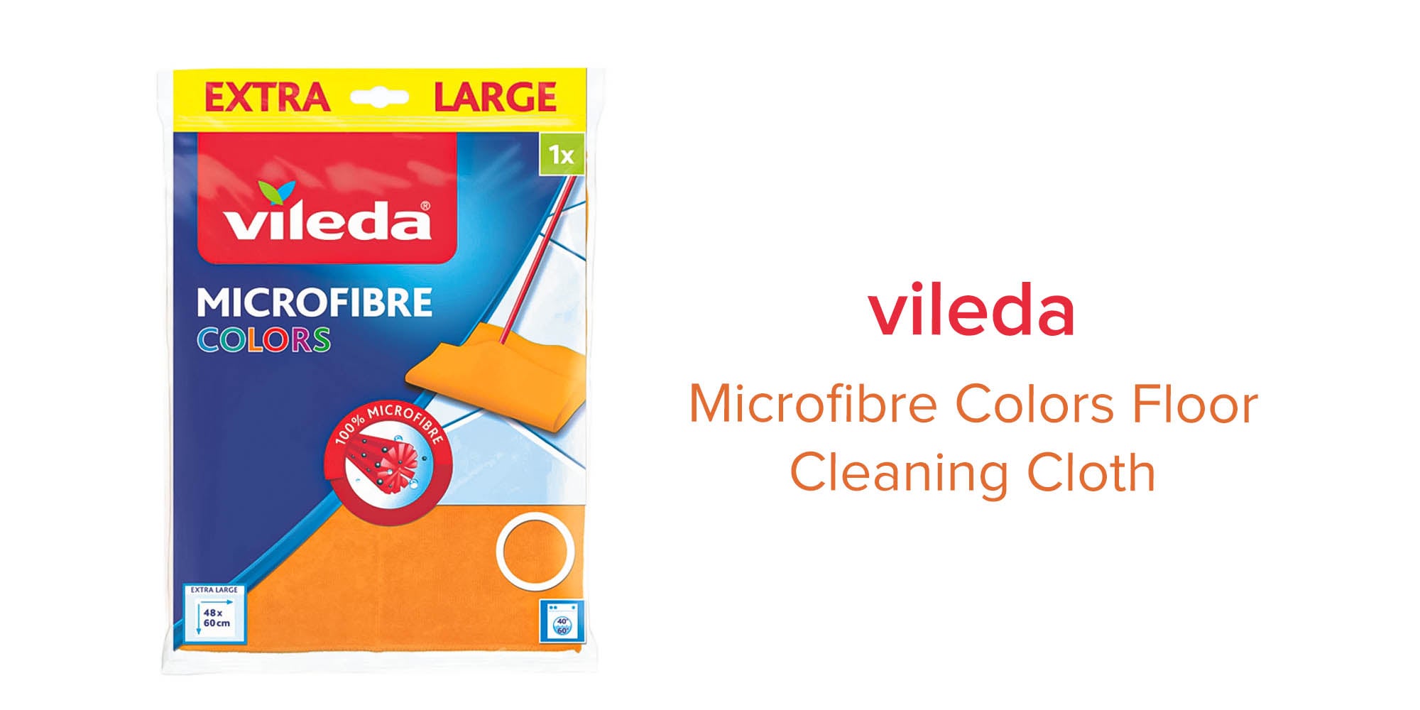 VILEDA - Microfibre Floor - Floors Cleaning Cloth