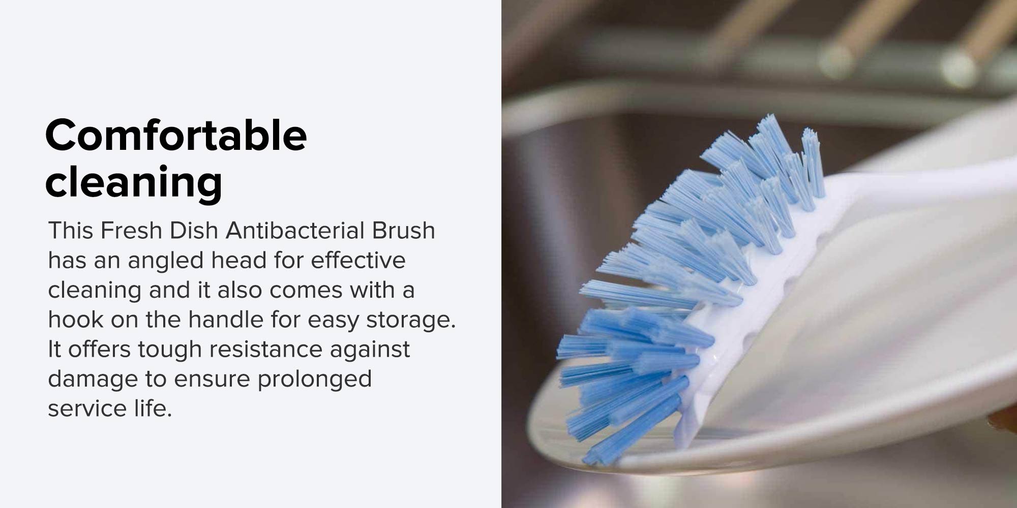 Vileda Scrubbing Brush Radial Fresh for Dishes with Easy Rinse Channels