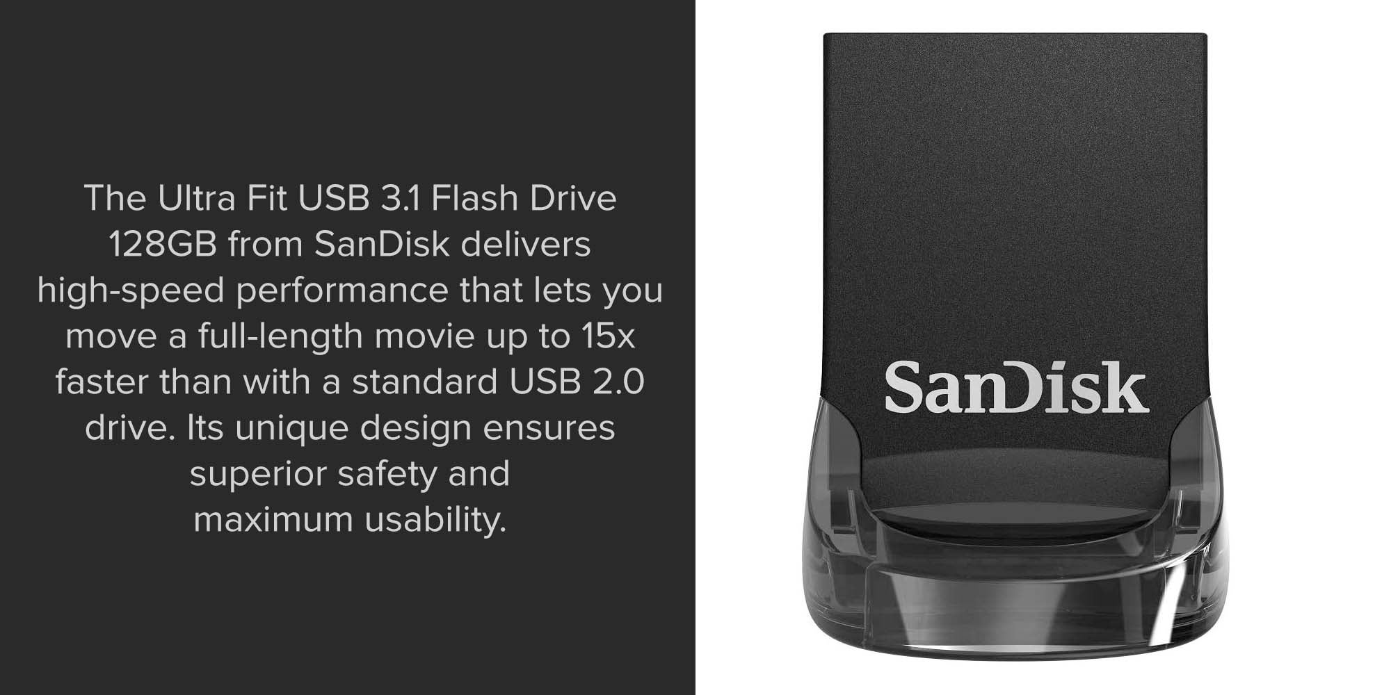 PENDRIVE 128GB SANDISK ULTRA FIT CZ430 USB3.1 - SDCZ430-128G-G46 
