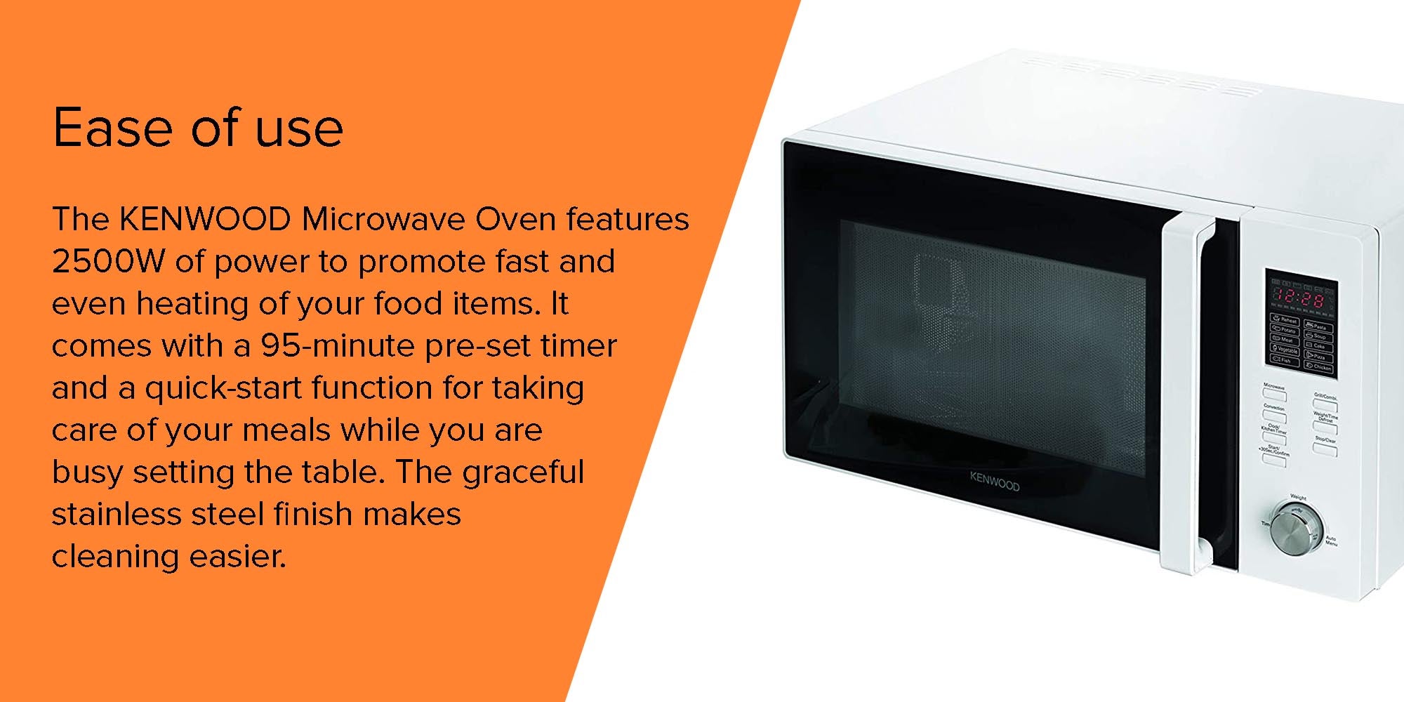 kenwood mwl220 convection microwave oven 25 ltr