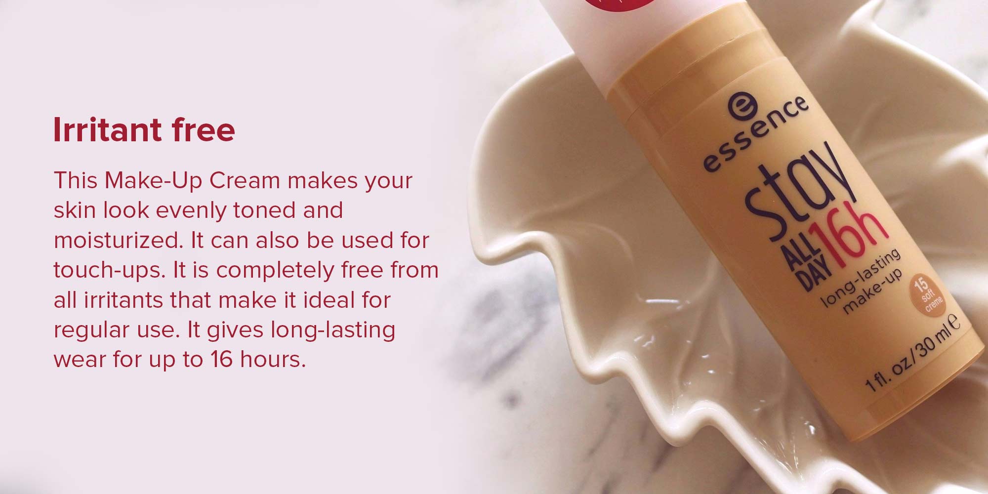 Essence Stay All Day Foundation Cream 16 Soft Crème UAE