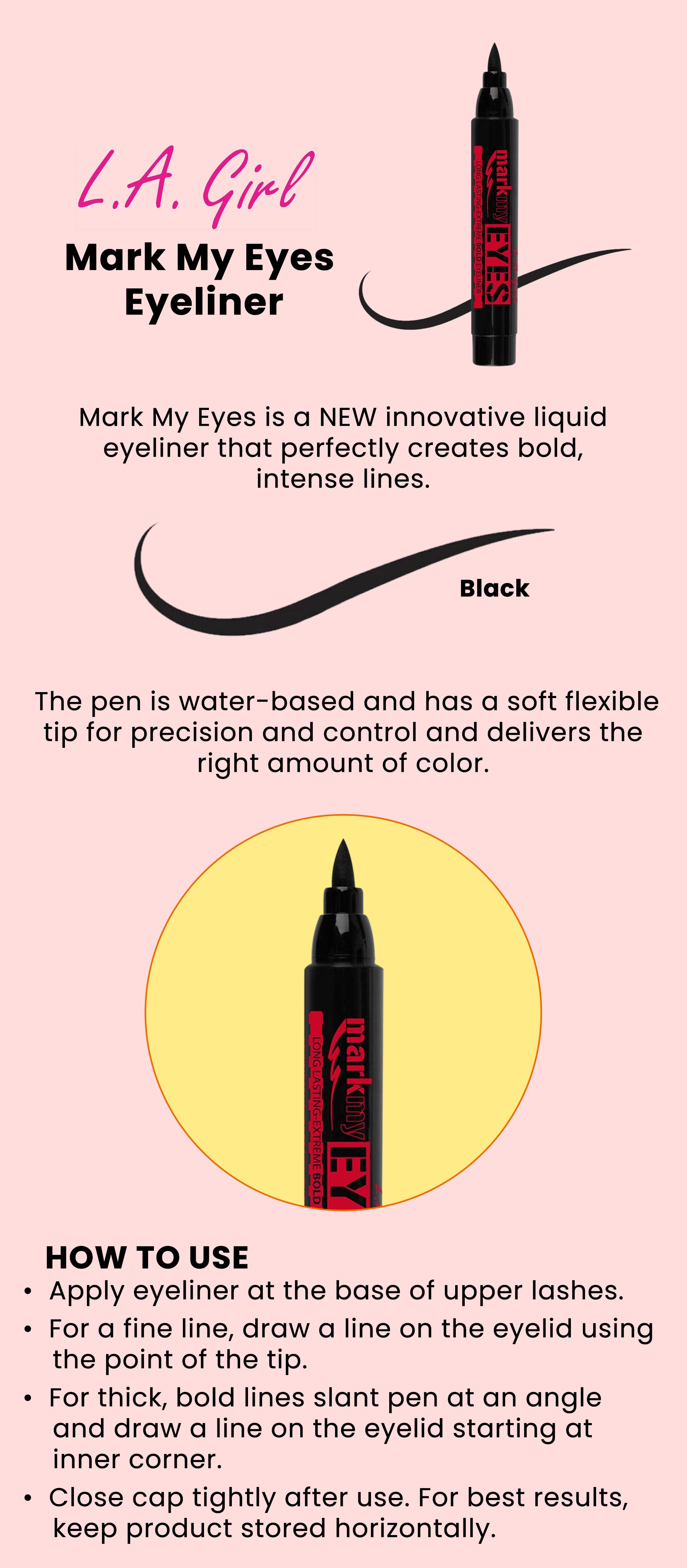 L.A. Girl Fineline Black Liquid Eyeliner