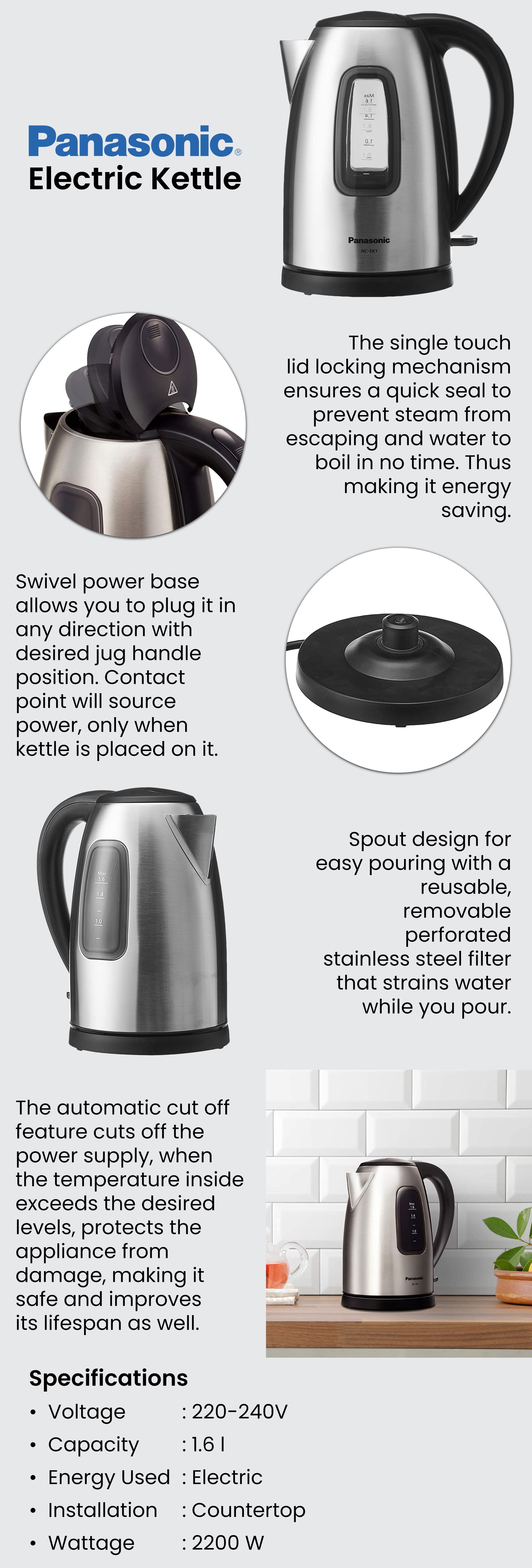 Panasonic hotsell electric kettle