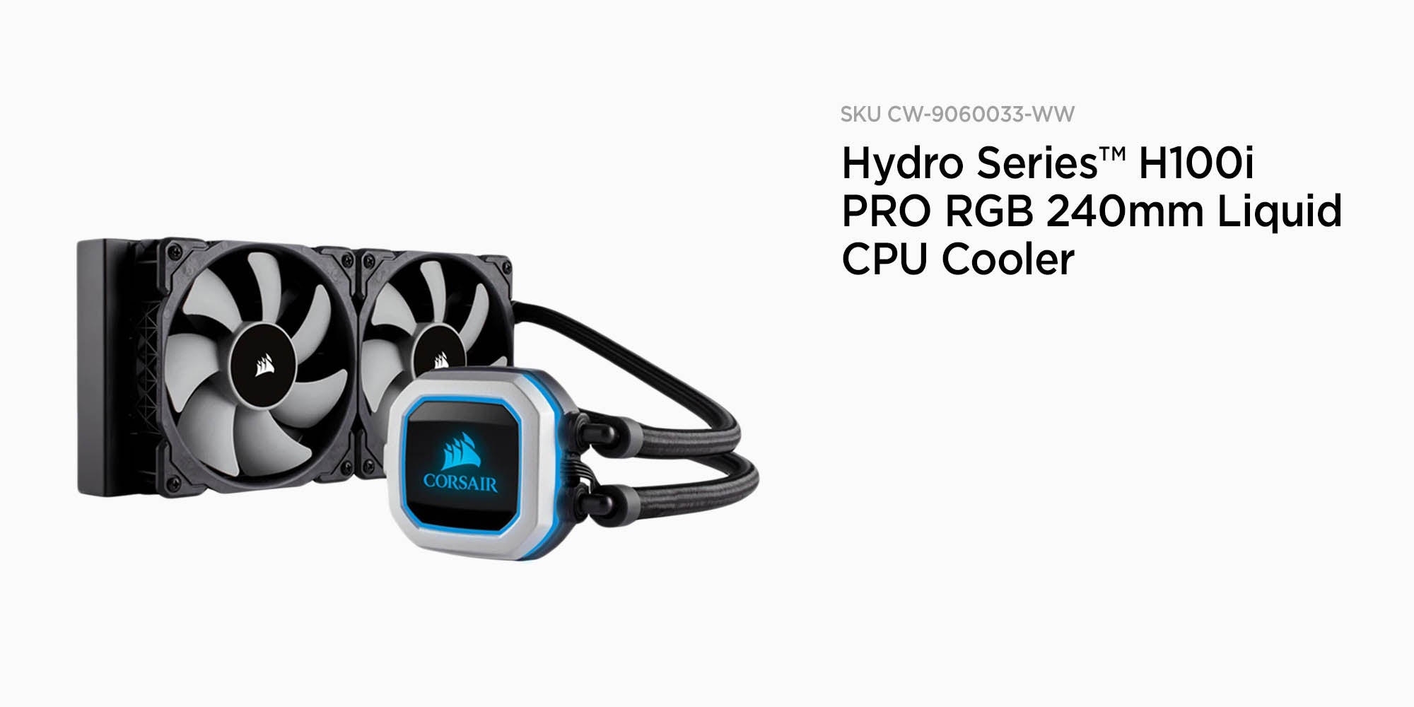 Corsair Hydro Series H150i Pro Rgb Liquid Replacement Cpu Cooler Black 