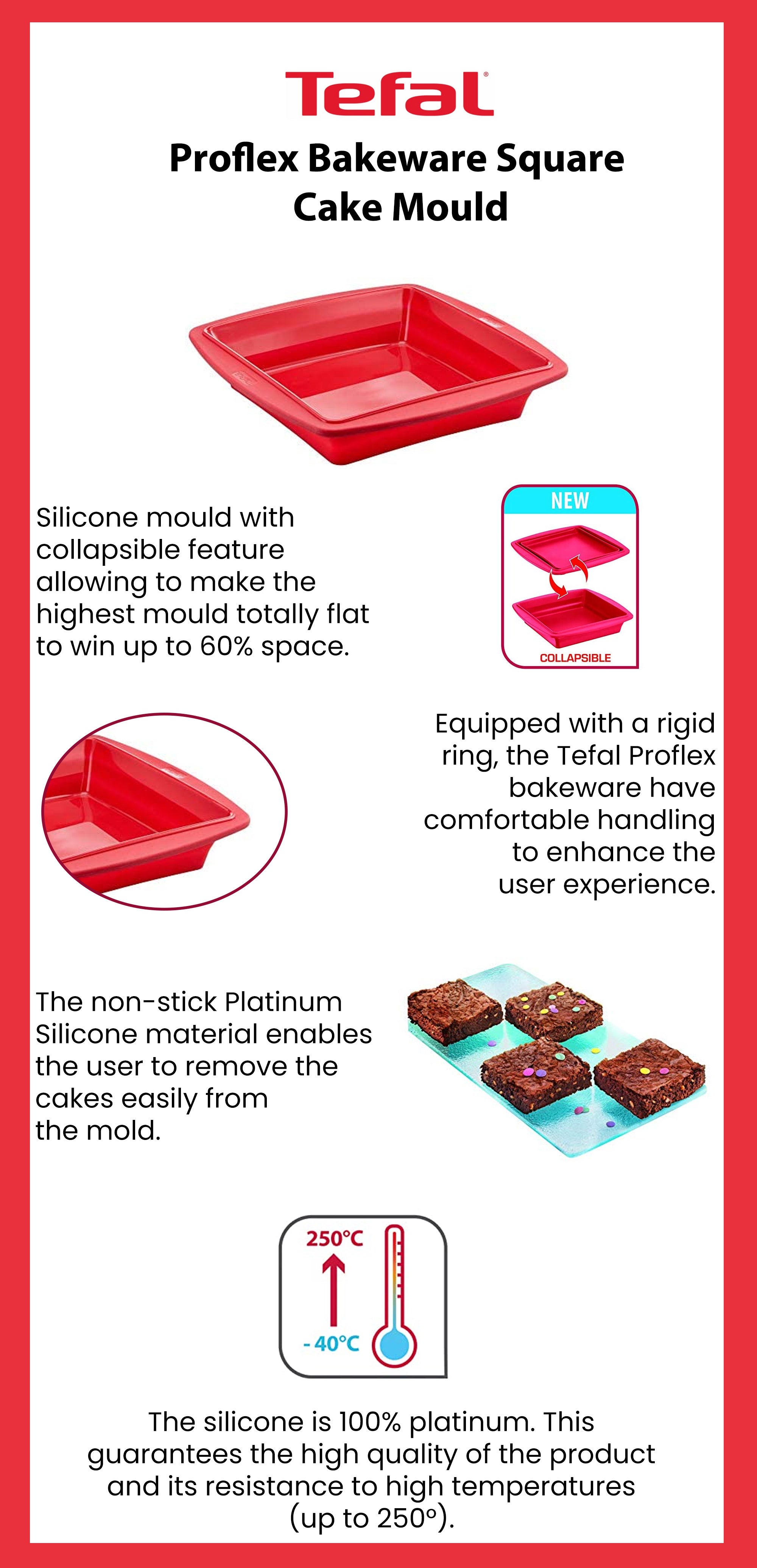 Tefal Proflex Silicone 7 Mini Donuts Bakeware - Red – The Culinarium
