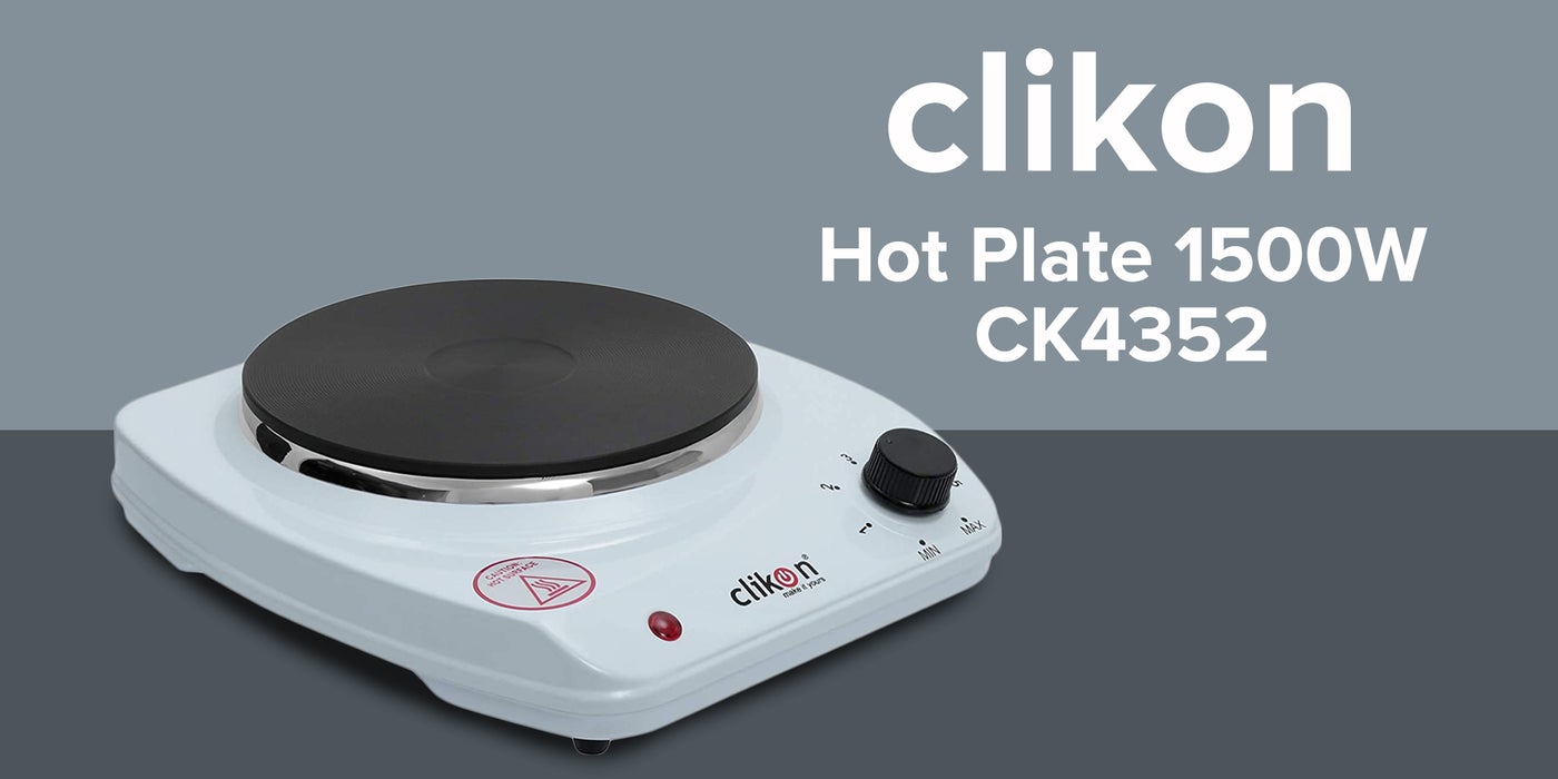 Clikon Hot Plate 1500W 1500.0 W ck4352 White KSA Riyadh, Jeddah